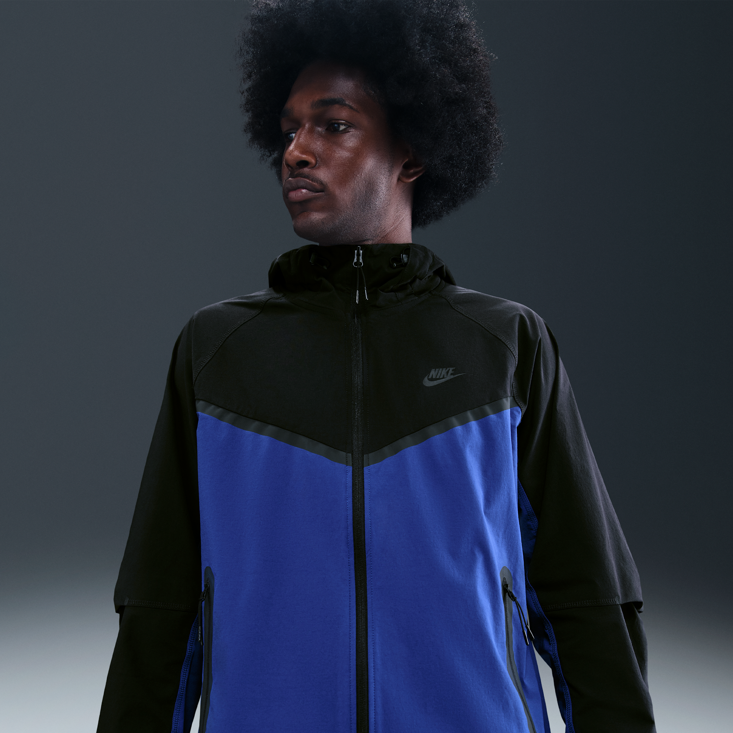Thumbnail - Nike Tech Webjacke (Herren) - Blau