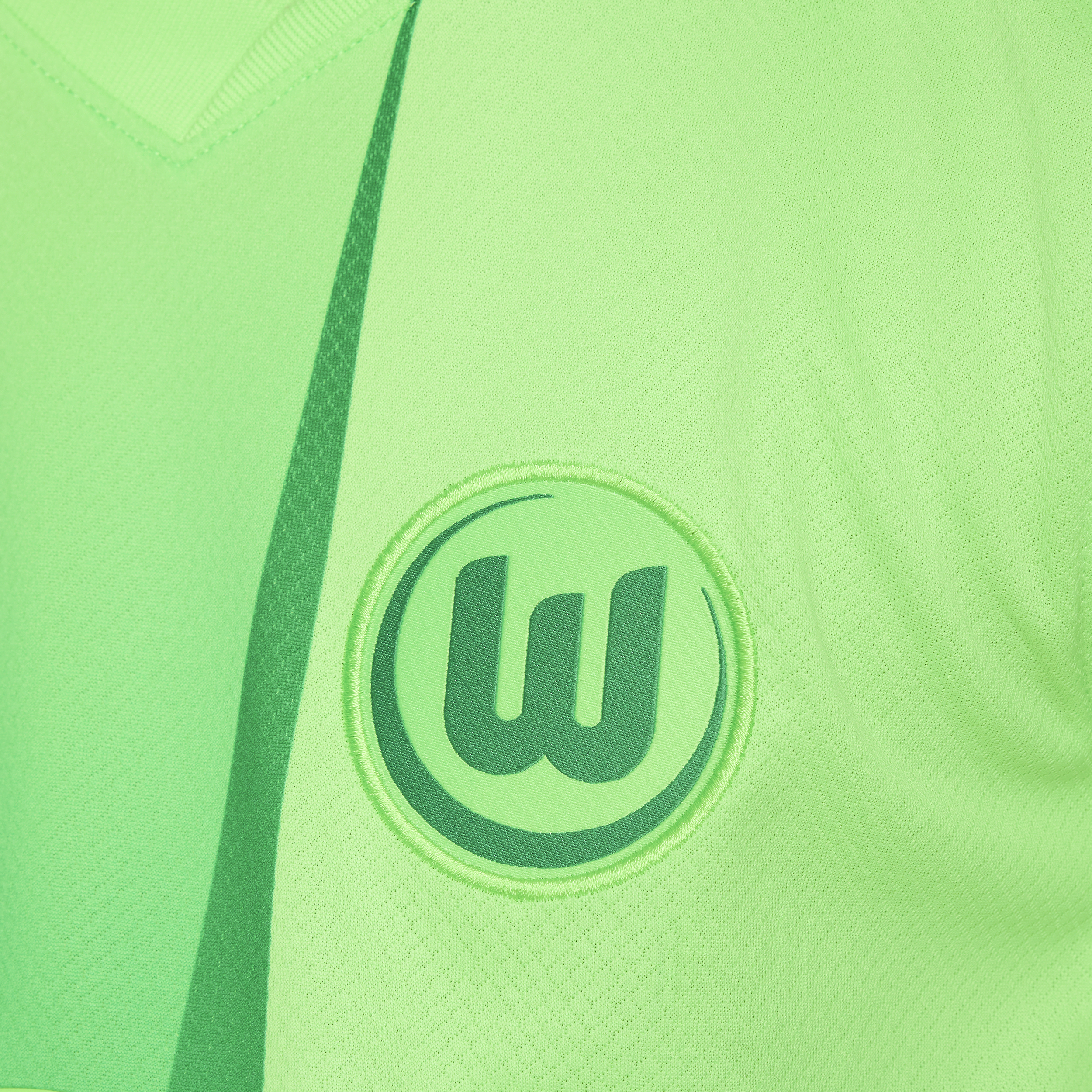 Nike VfL Wolfsburg 2024 25 Stadium Thuis Dri-FIT replica voetbalshirt voor kids Groen