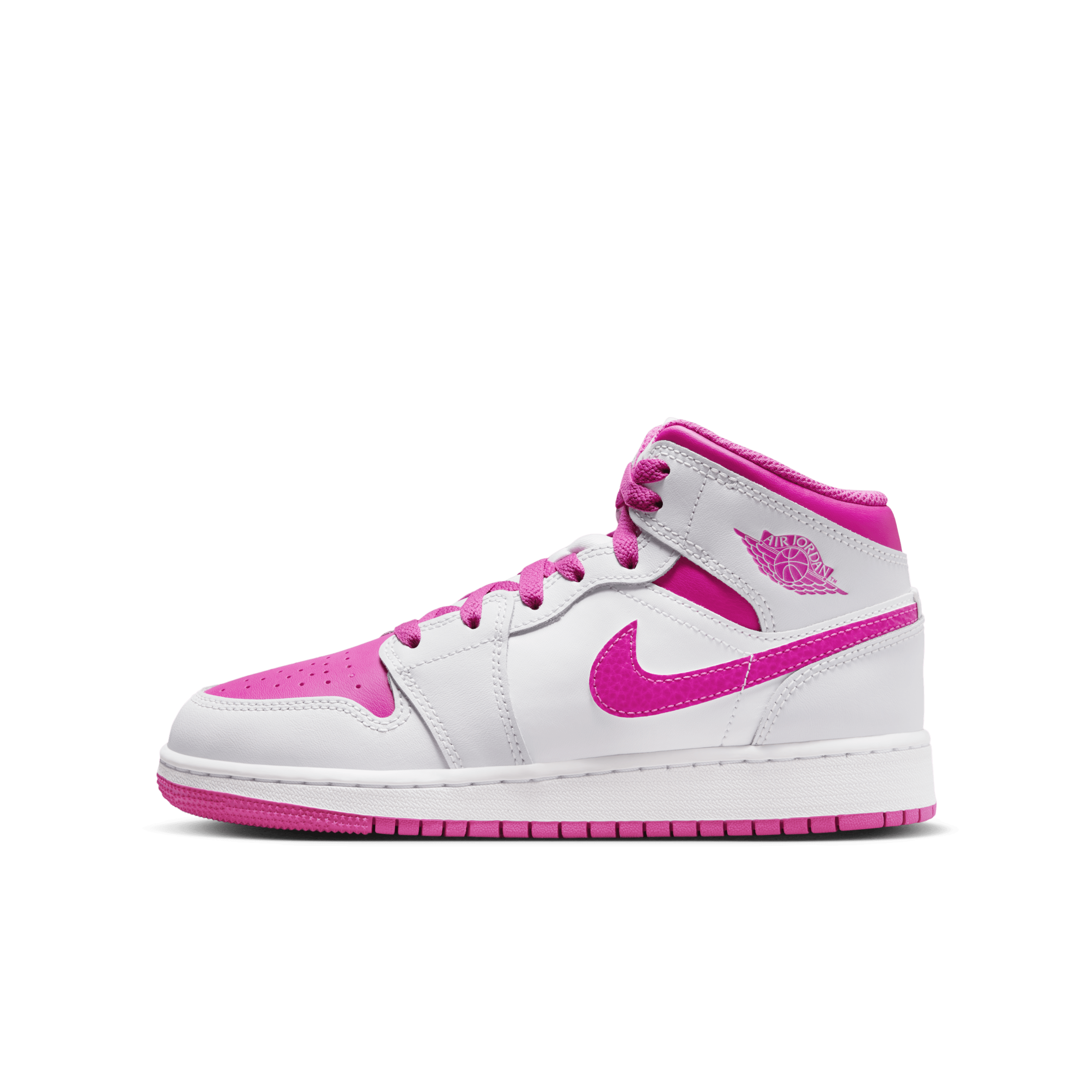 Chaussure Air Jordan 1 Mid pour ado - Gris