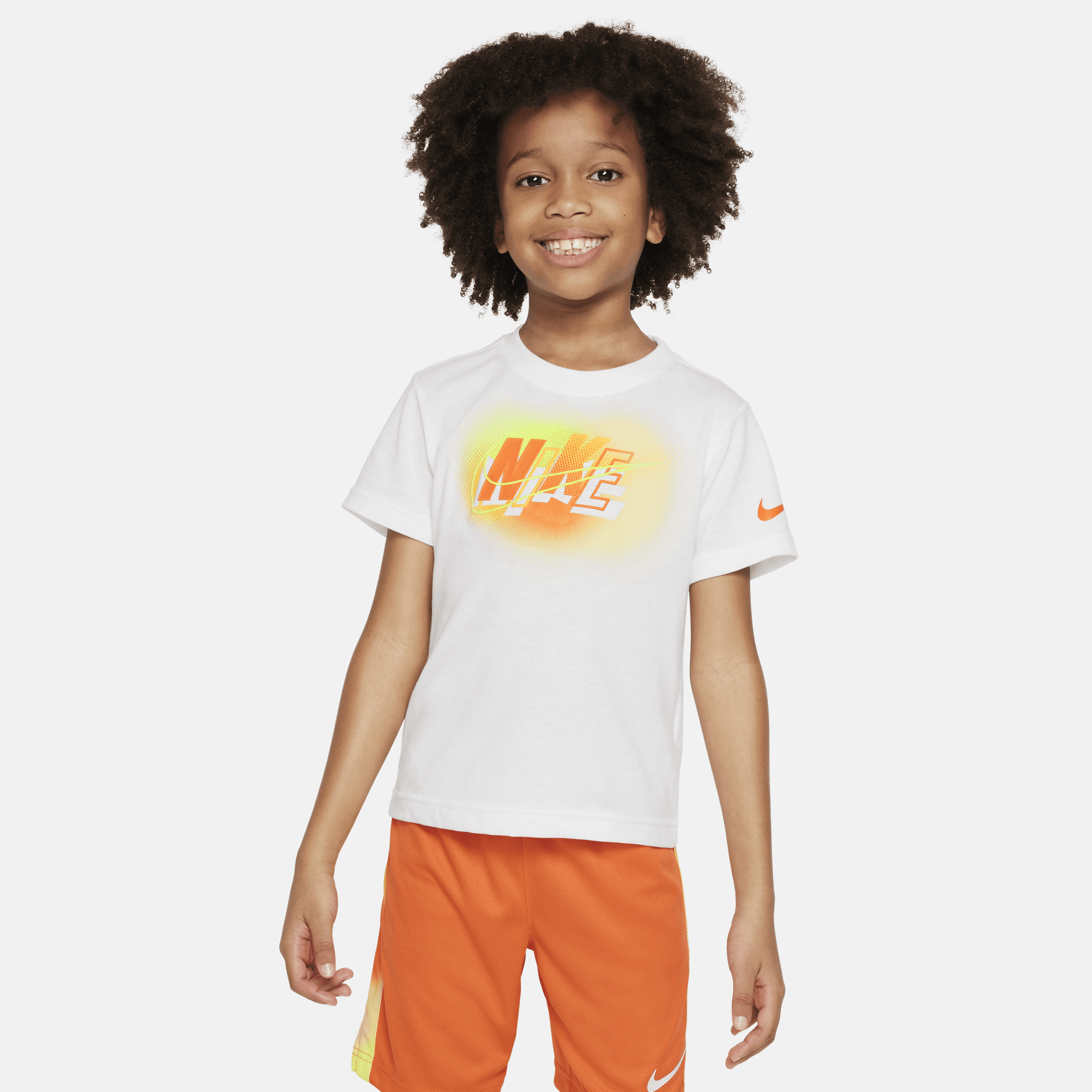 Nike Hazy Rays set van shorts voor kleuters Oranje