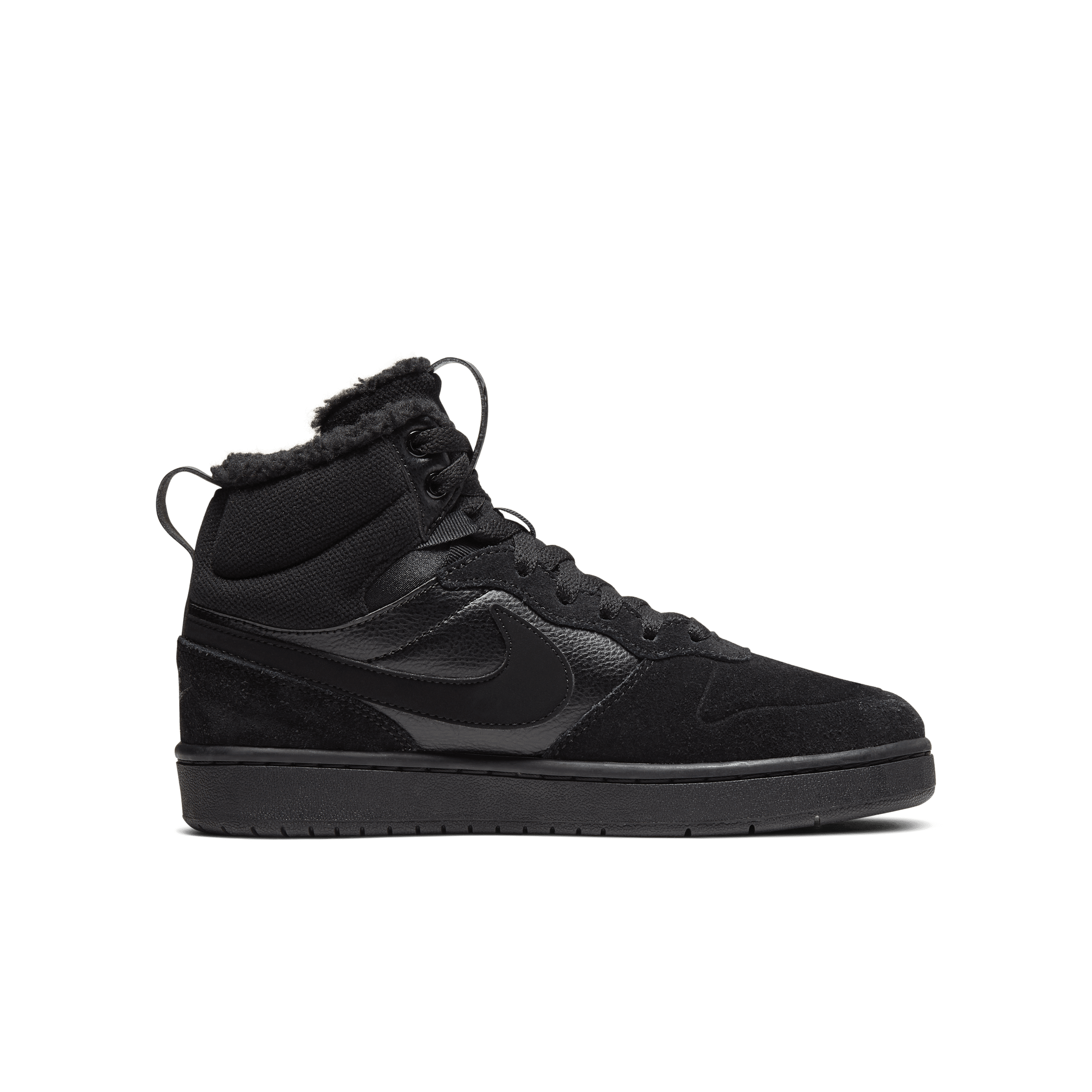 Thumbnail - Nike Court Borough Mid 2 Schuh für ältere Kinder - Schwarz