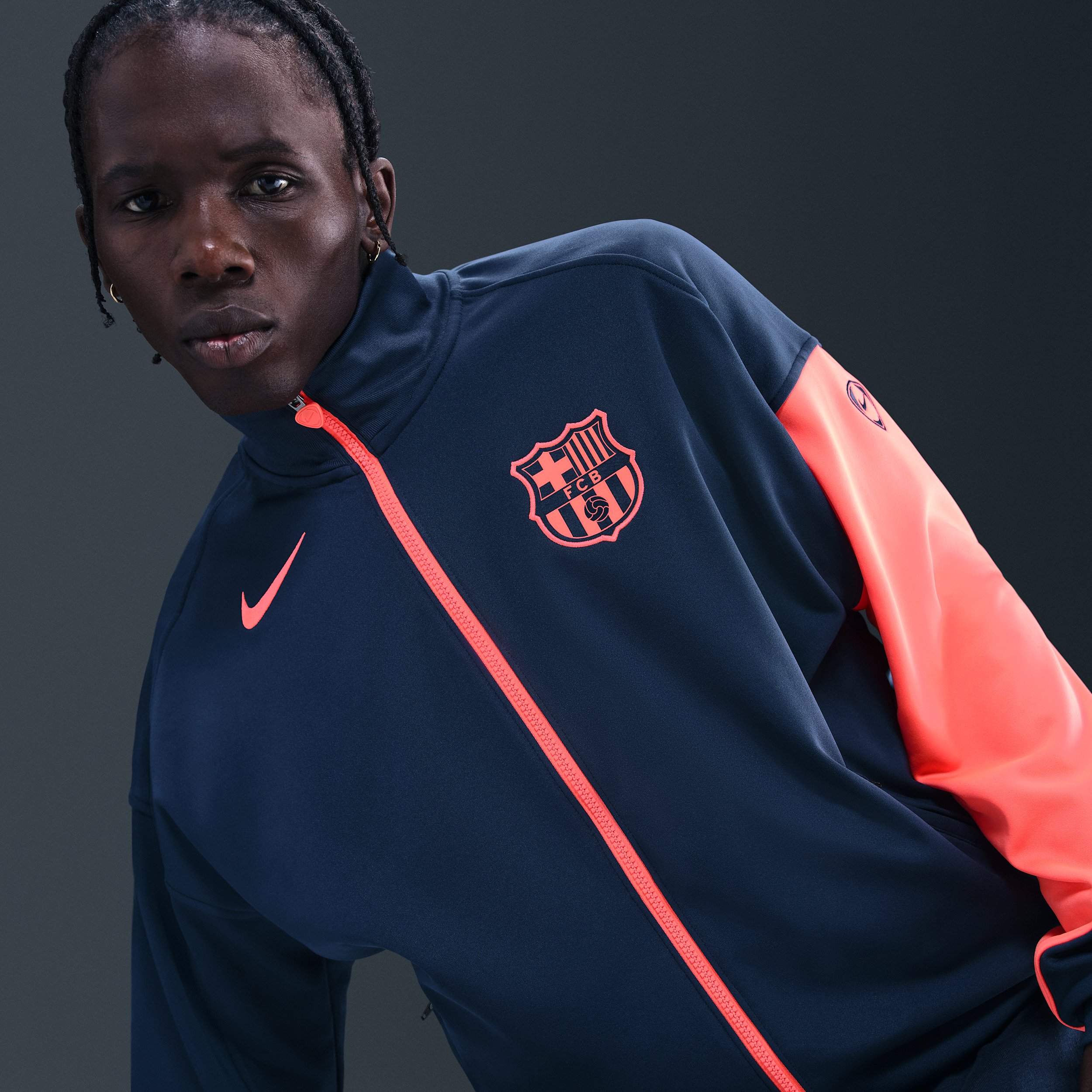 Thumbnail - FC Barcelona Academy Pro Third Nike Dri-FIT Total 90 Fußball-Hymnenjacke (Herren) - Blau