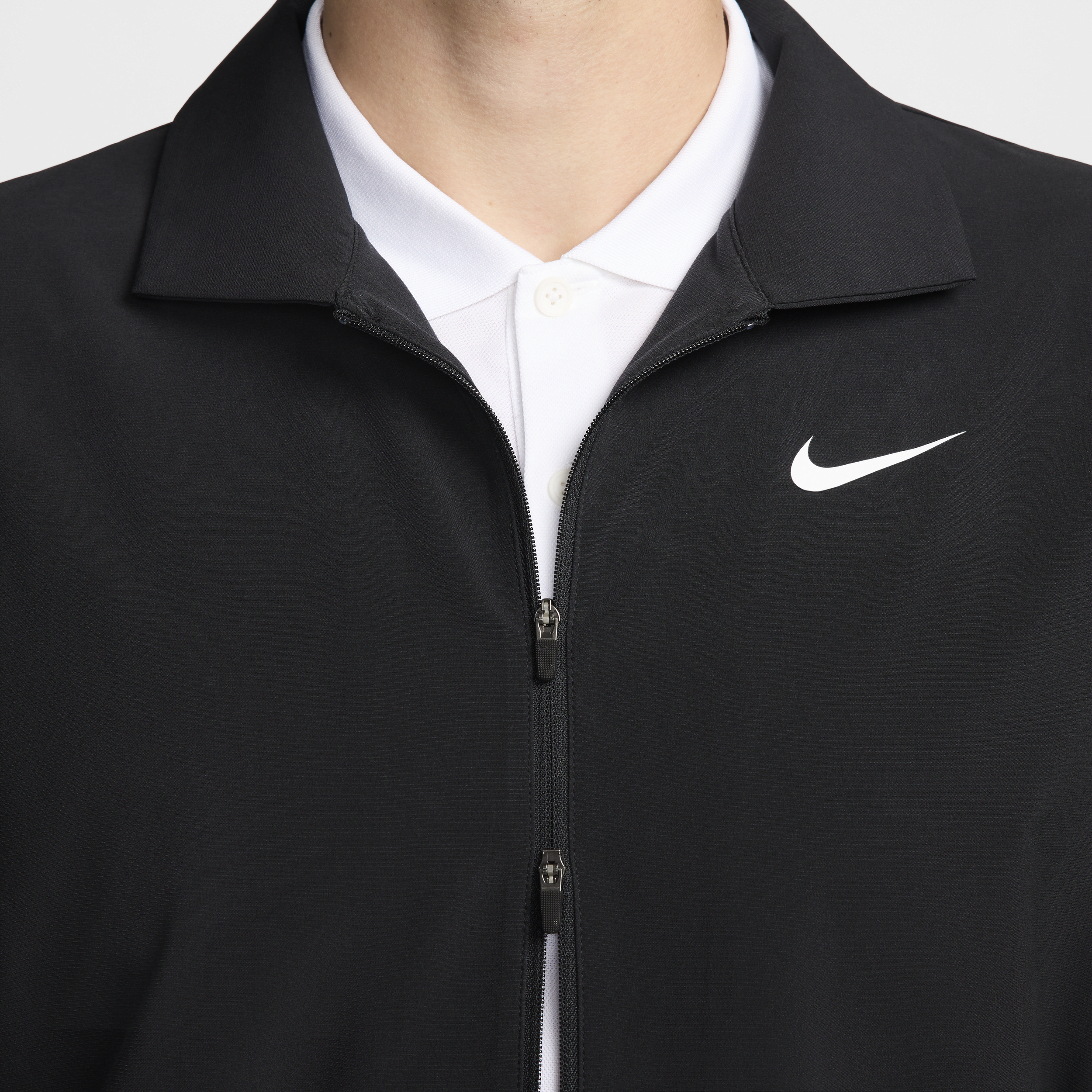 Veste de golf à zip déperlante Nike Tour pour homme - Noir