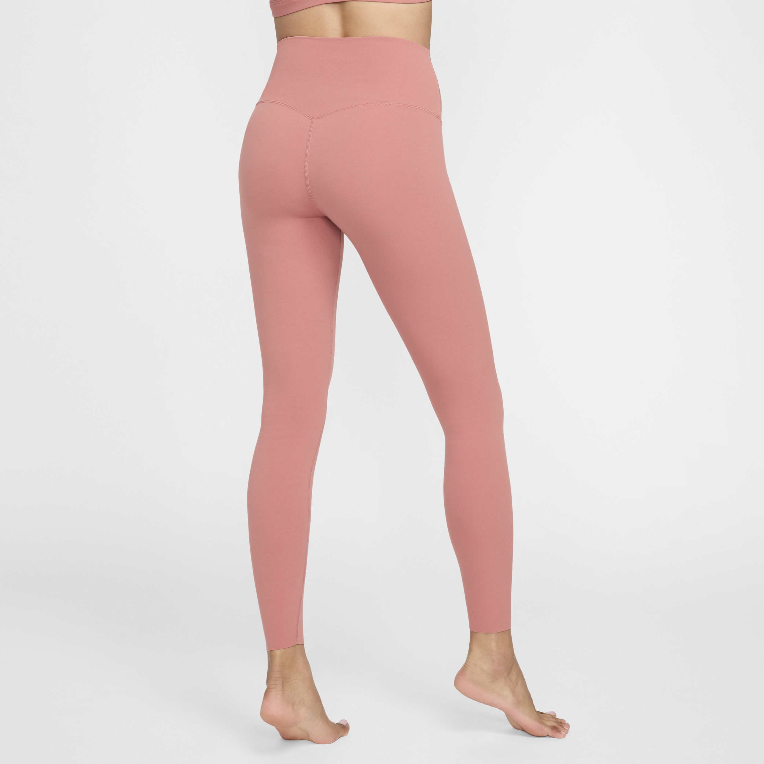 Legging taille haute à maintien léger et coupe longue Nike Zenvy pour femme - Rose