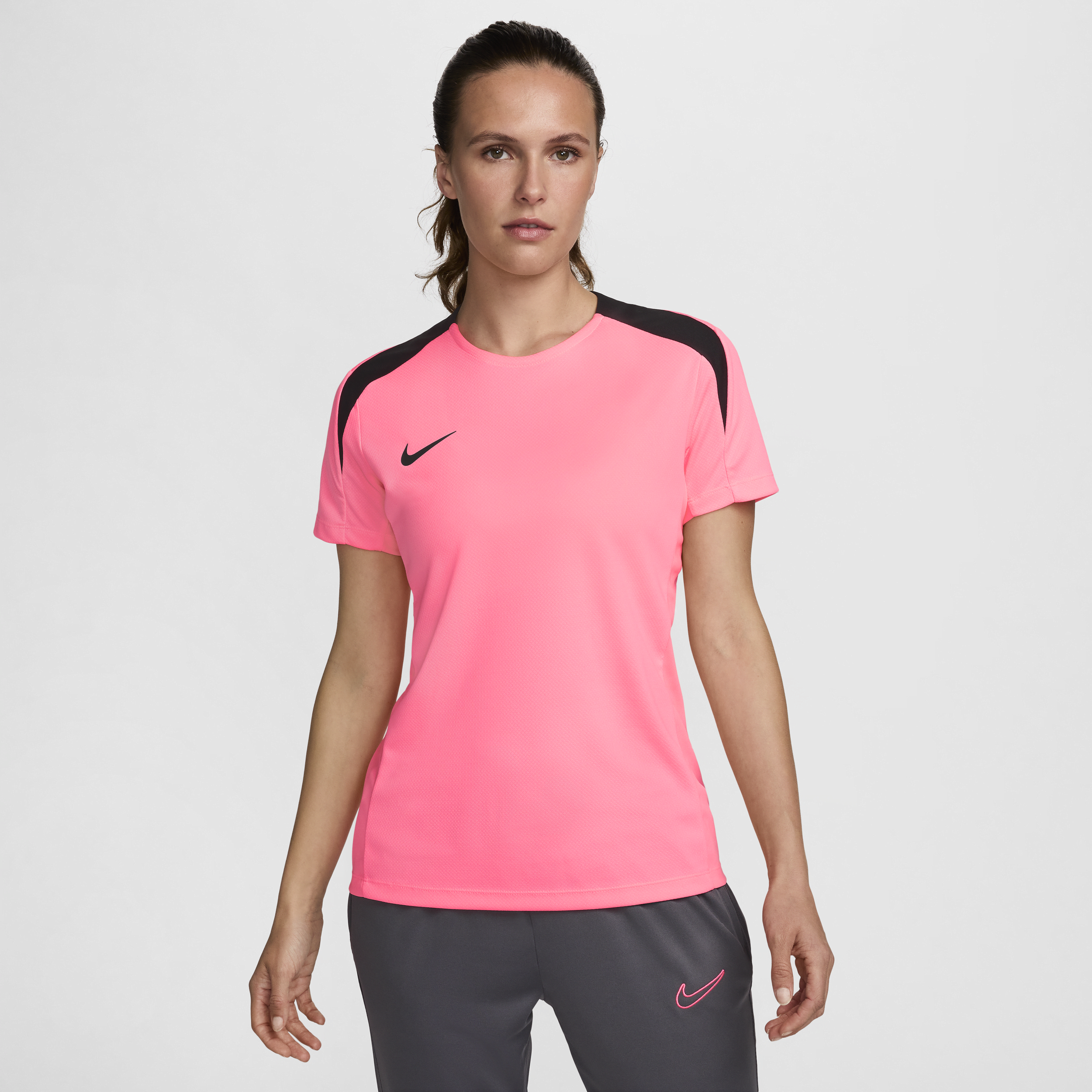Nike Strike voetbaltop met Dri-FIT en korte mouwen voor dames Roze