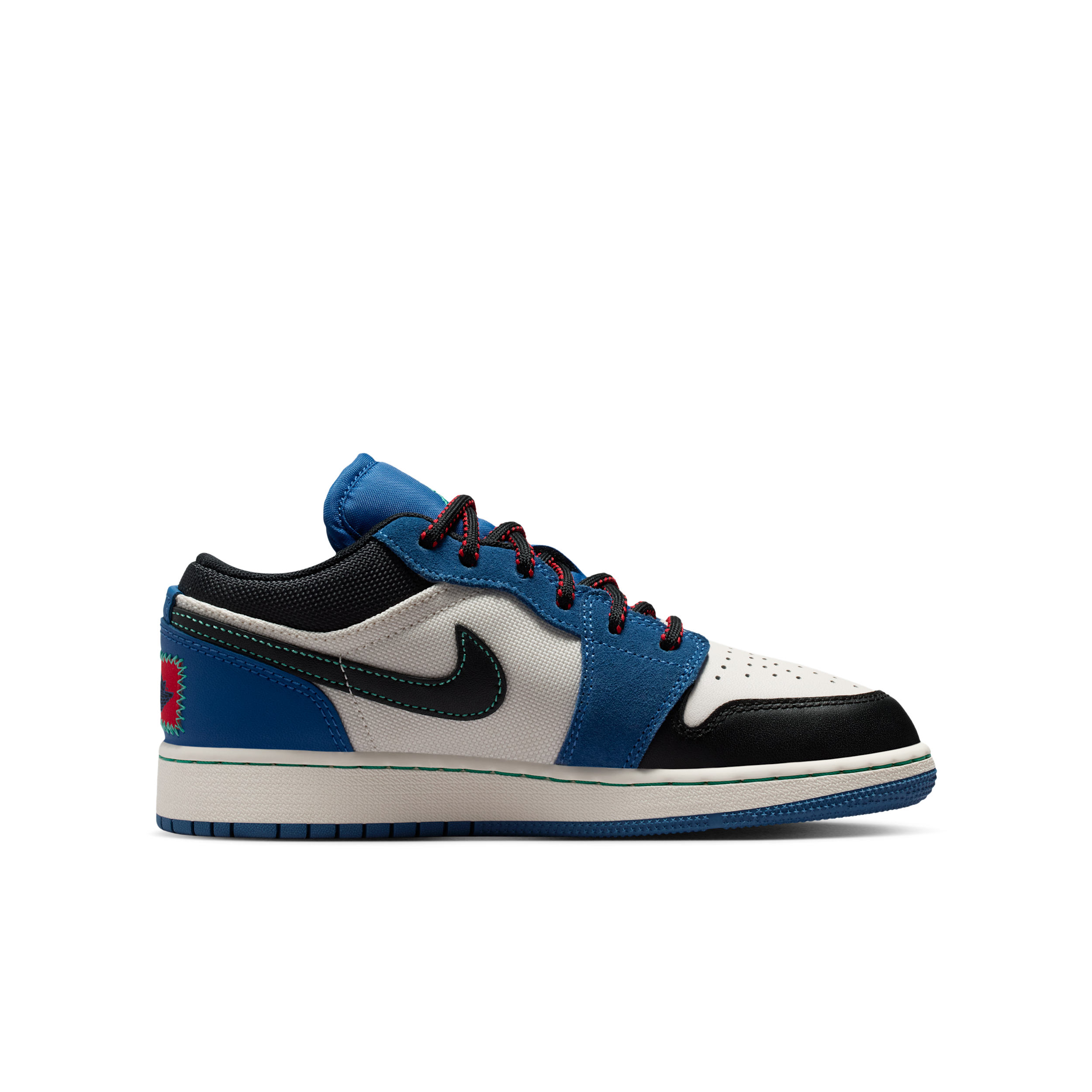 Air Jordan Jordan 1 Low Alt SE 'True Blue University Red Kinetic Green' | Kid's Size 4 - IO2062-400