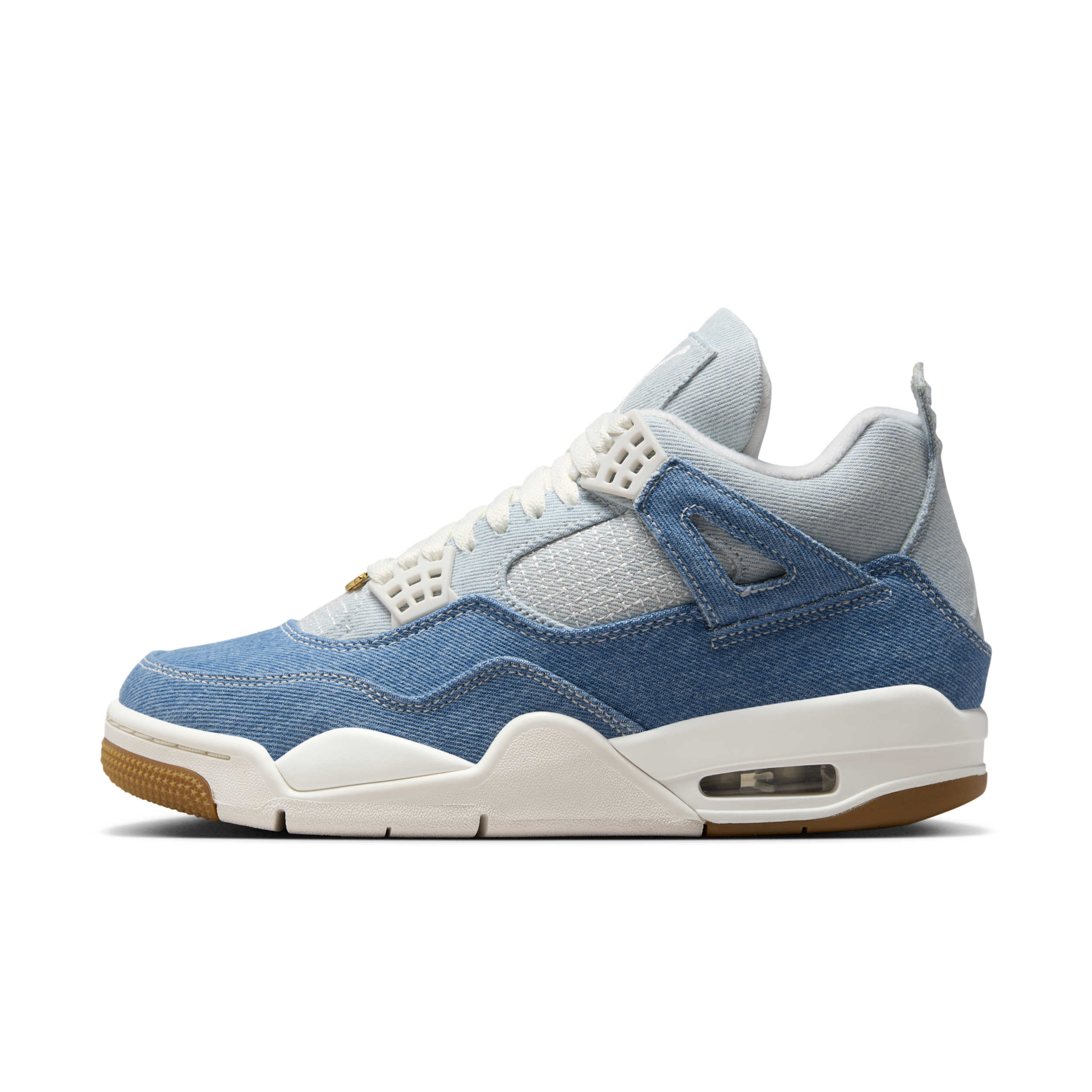 Nike Air Jordan 4 Retro 'Worn Blue' Women's Shoe - White