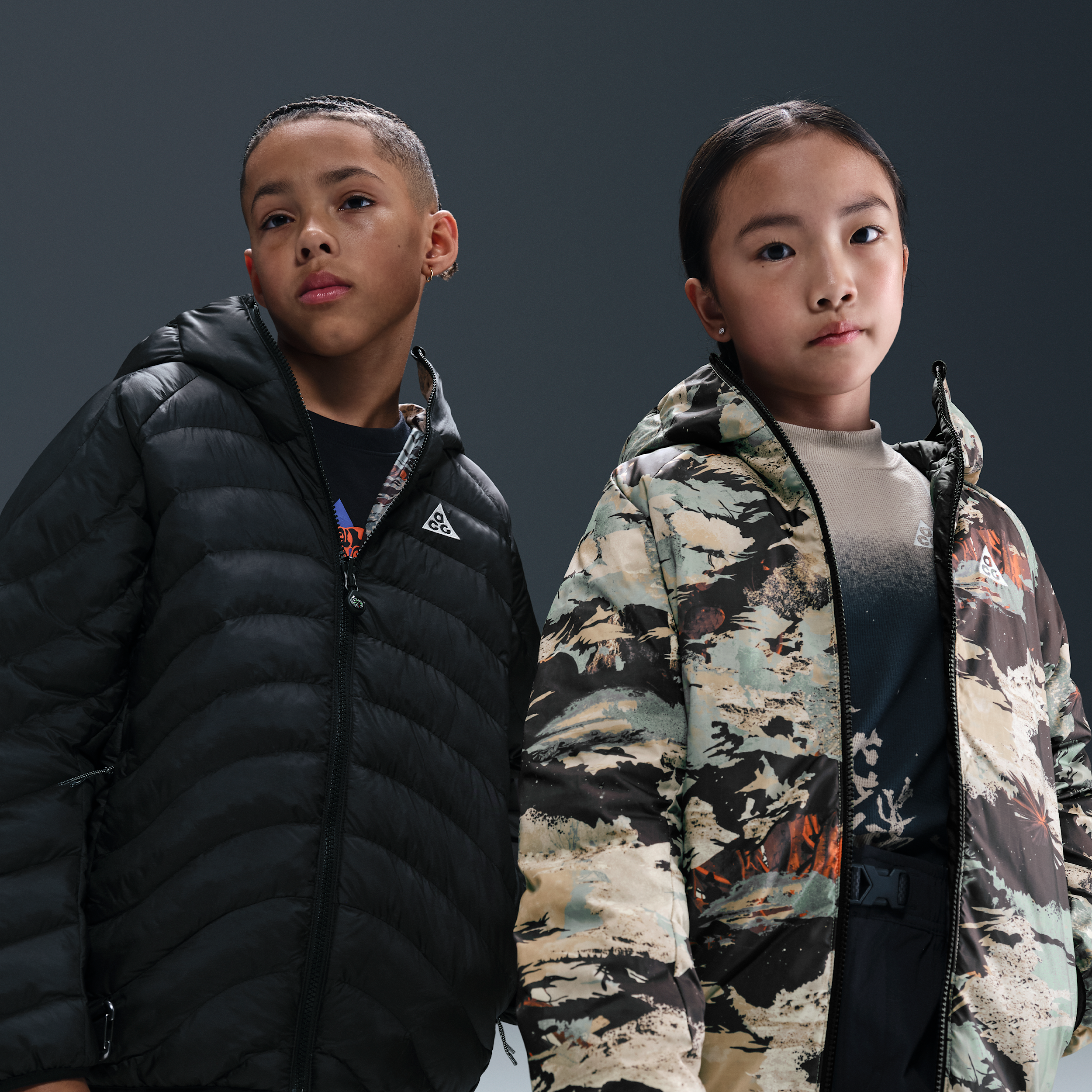 Nike ACG Lava Flow Big Kids Therma-FIT ADV Jacket - Black - Polyester/Nylon