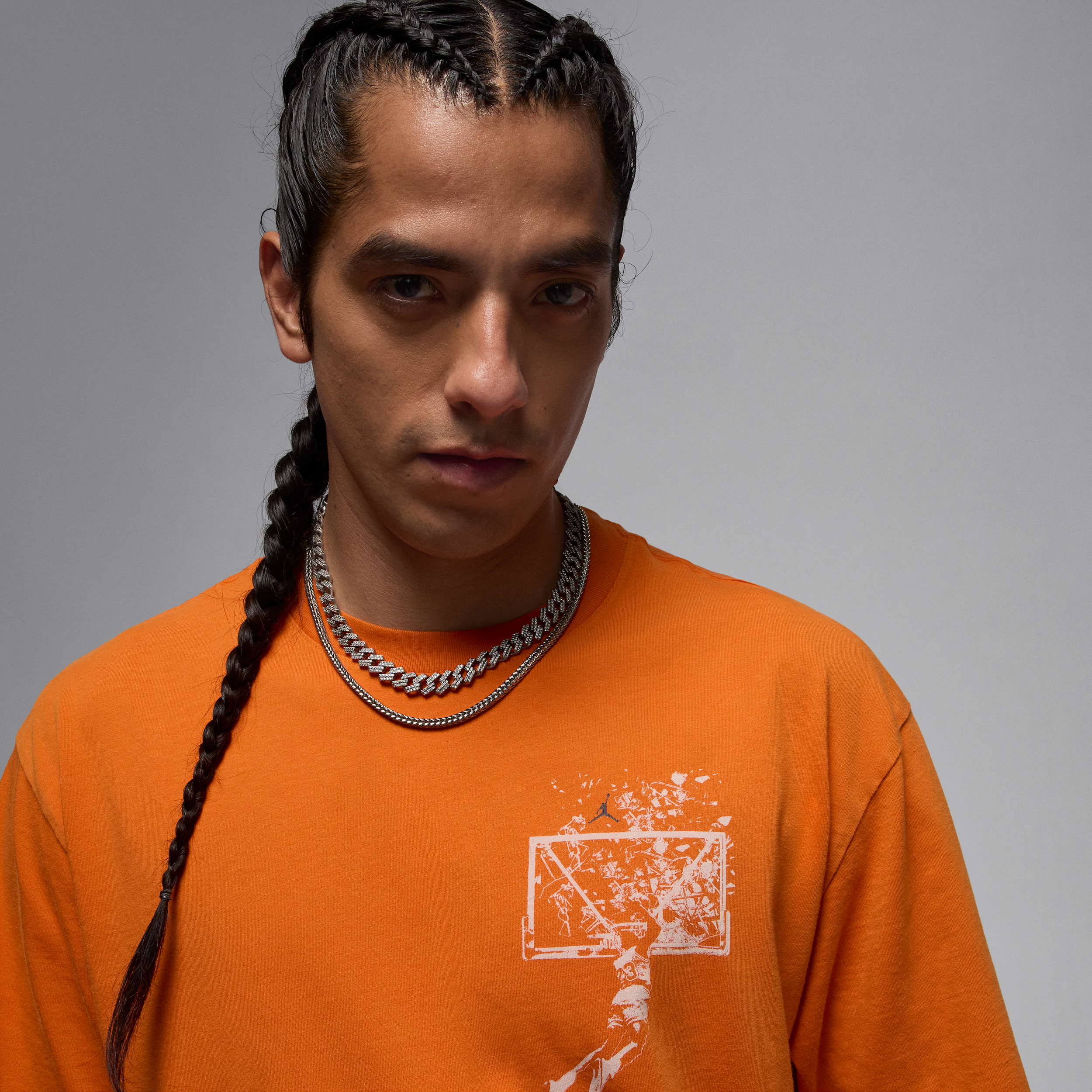 Thumbnail - Jordan Brooklyn Oversize-T-Shirt mit Grafik (Herren) - Orange