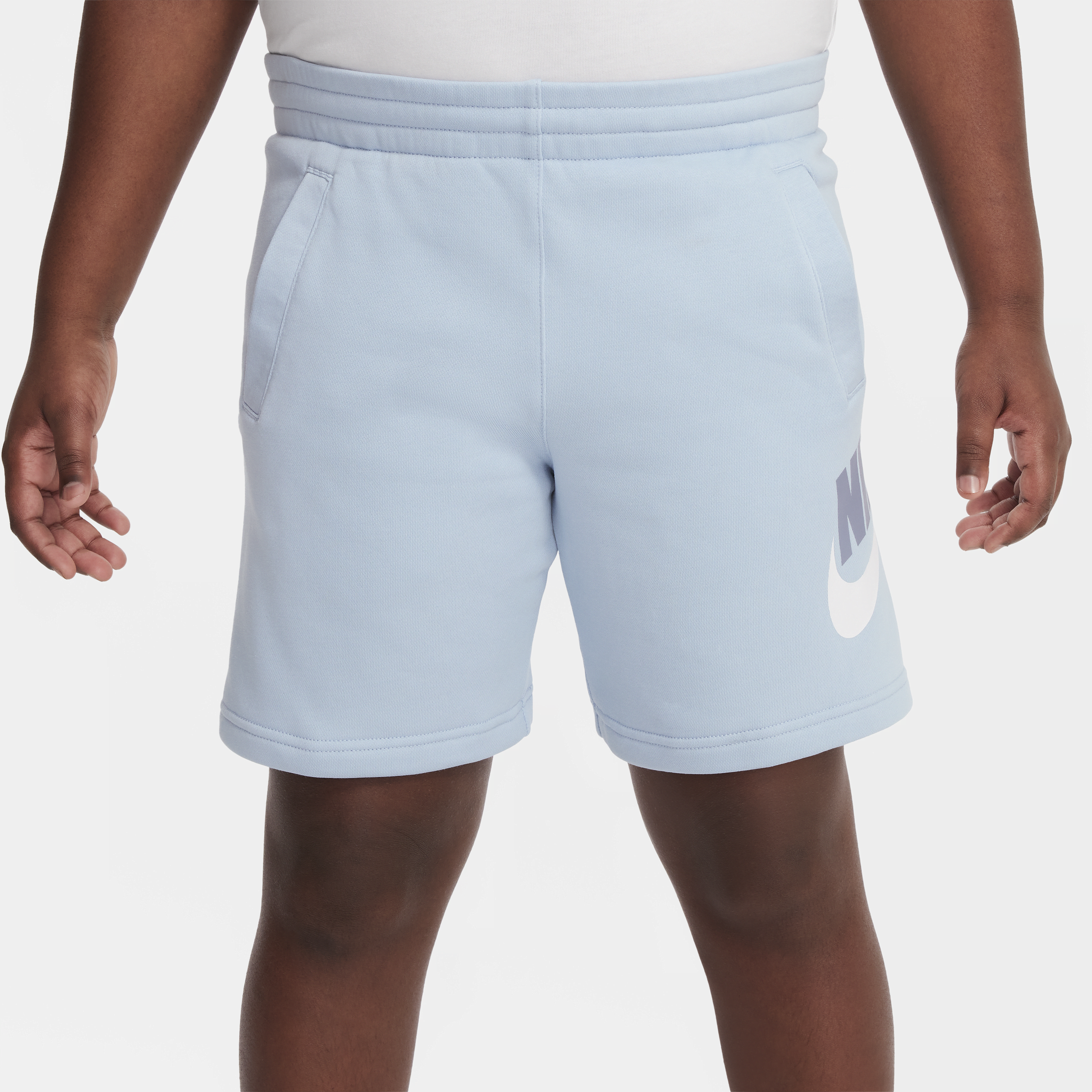 Nike Sportswear Club Fleece Shorts van sweatstof voor kids (ruimere maten) Blauw