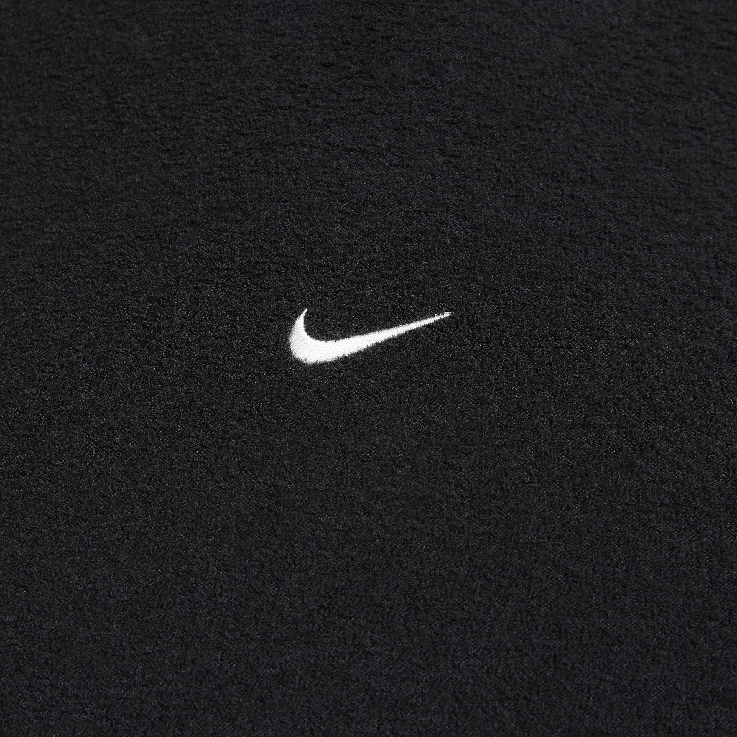 Nike Sportswear Phoenix Plush korte comfortabele fleecetop met opstaande kraag lange mouwen en aansluitende pasvorm voor dames Zwart