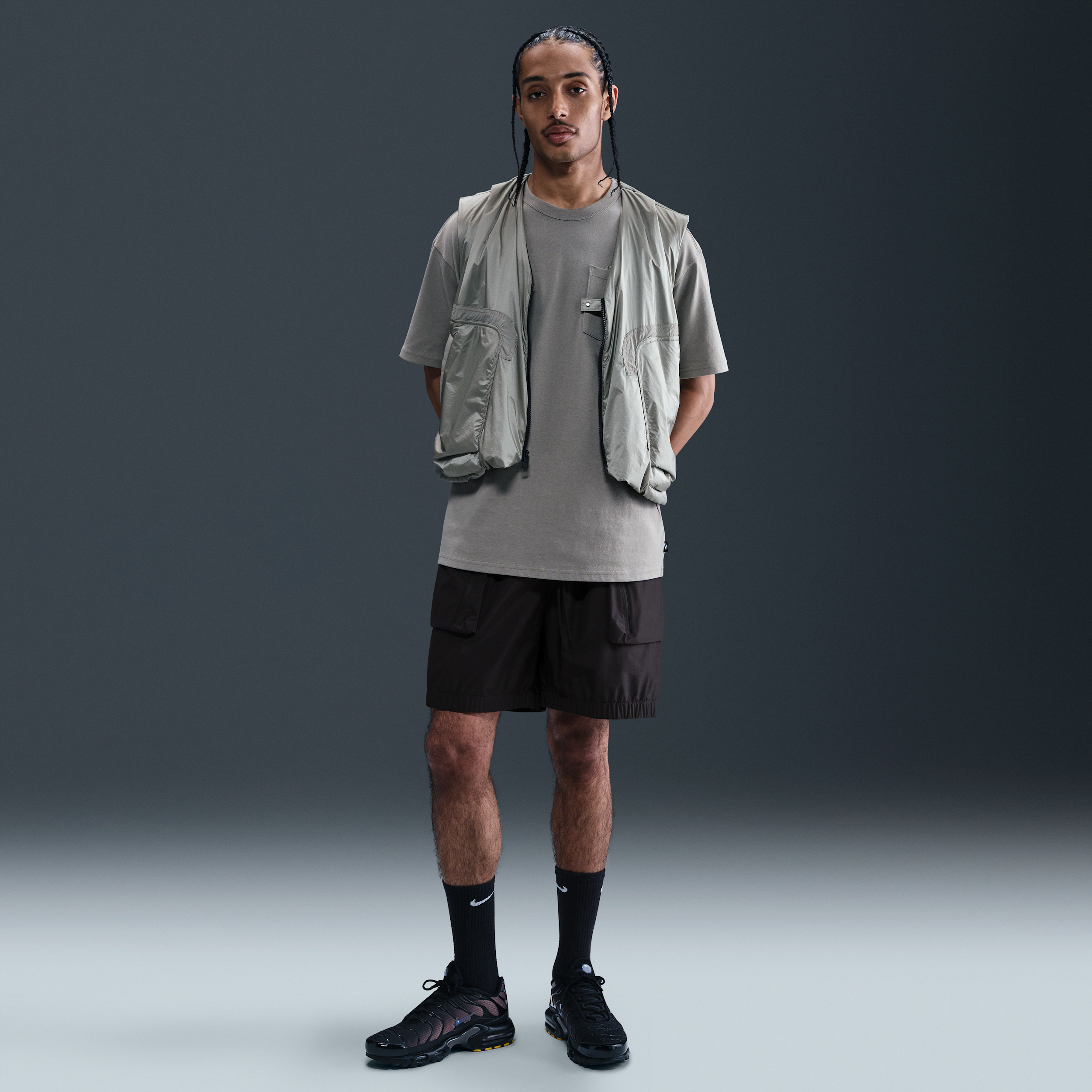 Thumbnail - Nike Tech superleichte Shorts (Herren) - Schwarz
