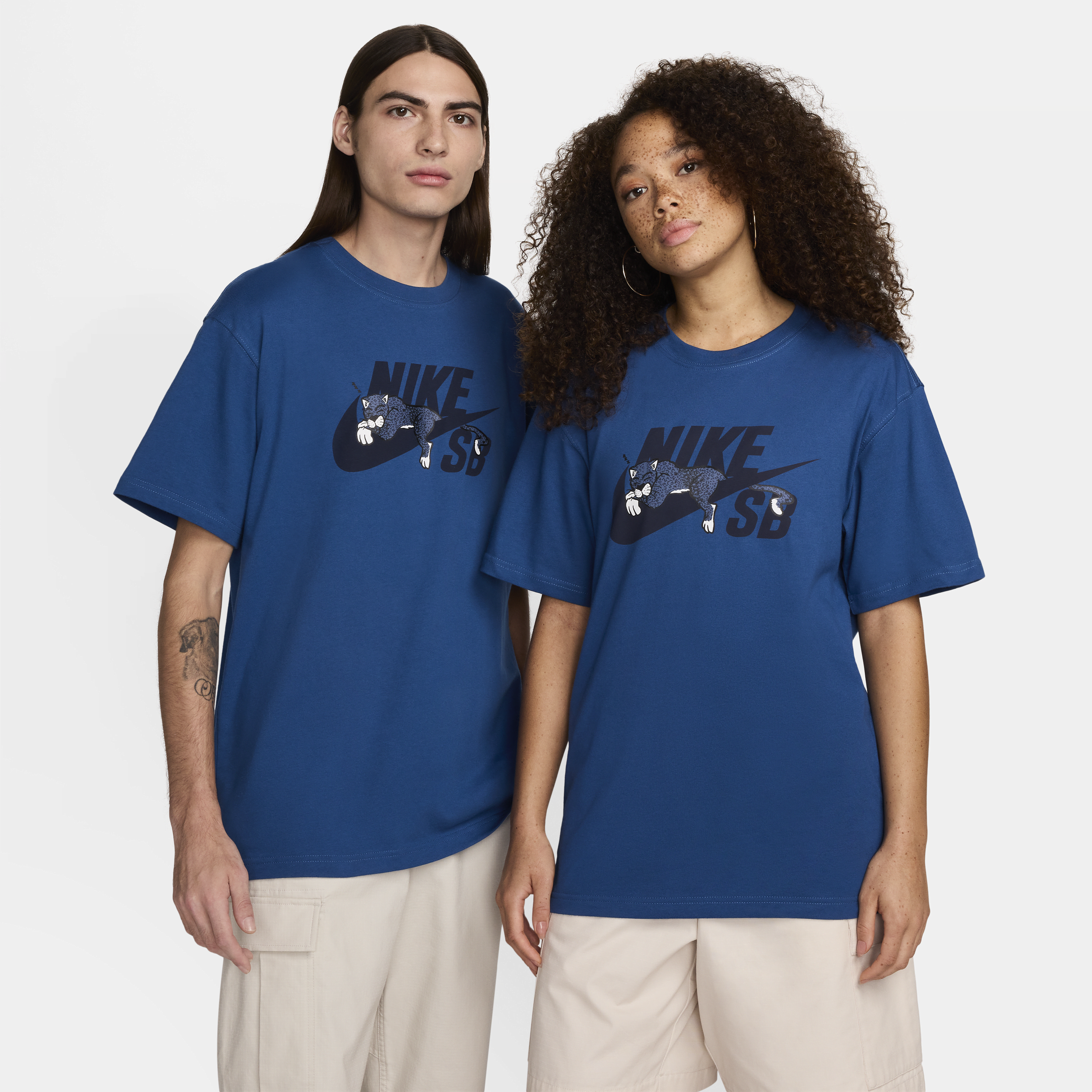 Nike SB skateshirt Blauw