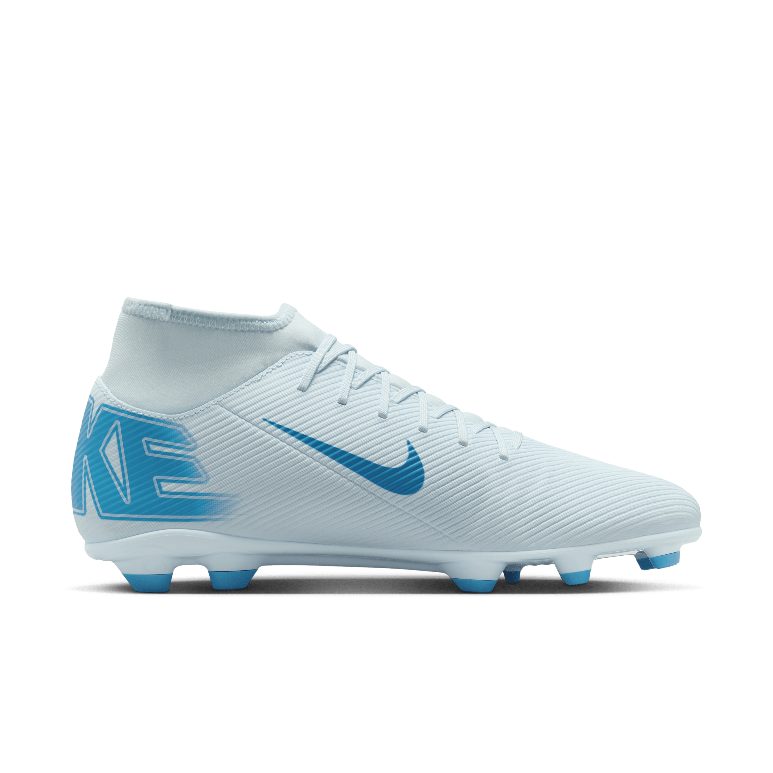 Chaussure de foot montante à crampons multi-surfaces Nike Mercurial Superfly 10 Club - Bleu