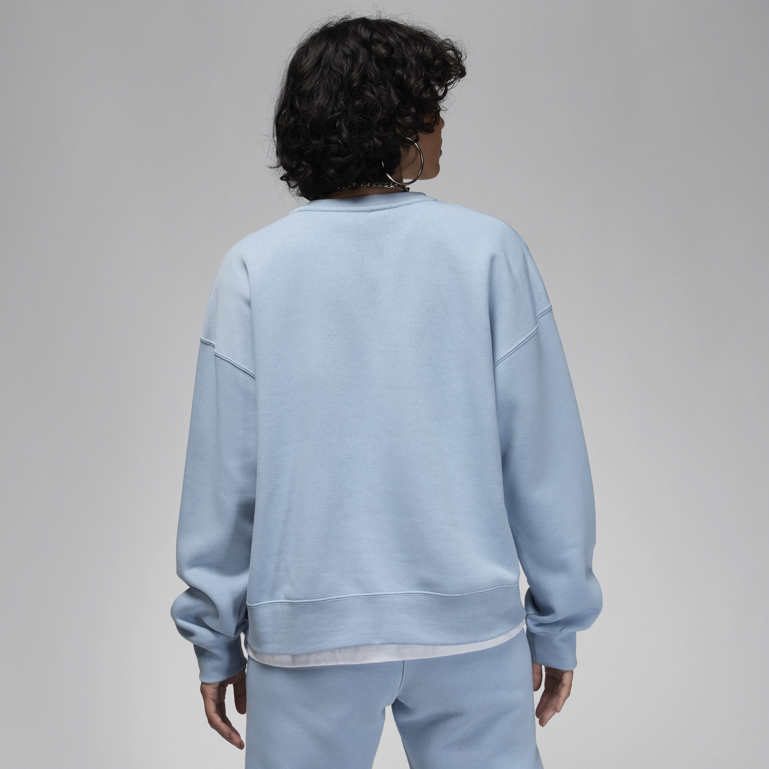 Jordan Brooklyn Fleece sweatshirt met ronde hals voor dames Blauw