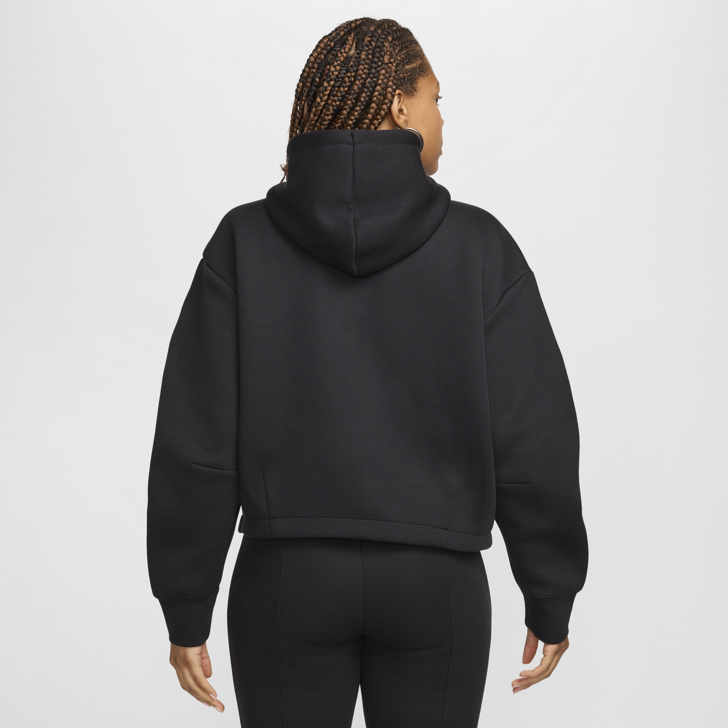 Sweat à capuche oversize Nike Sportswear Tech Fleece pour femme - Noir