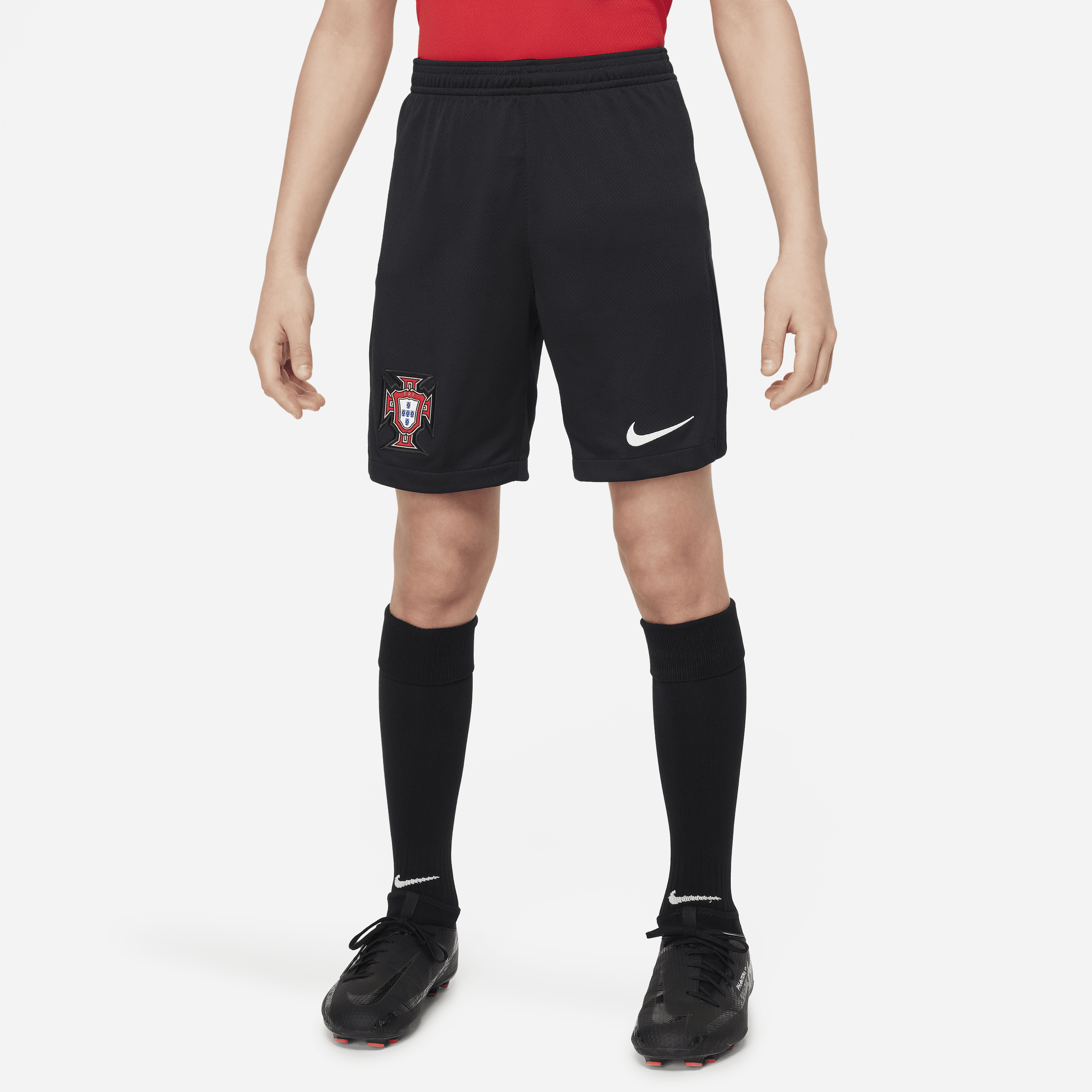 Short de foot Replica Nike Dri-FIT Portugal 2024 Stadium Extérieur pour ado - Bleu