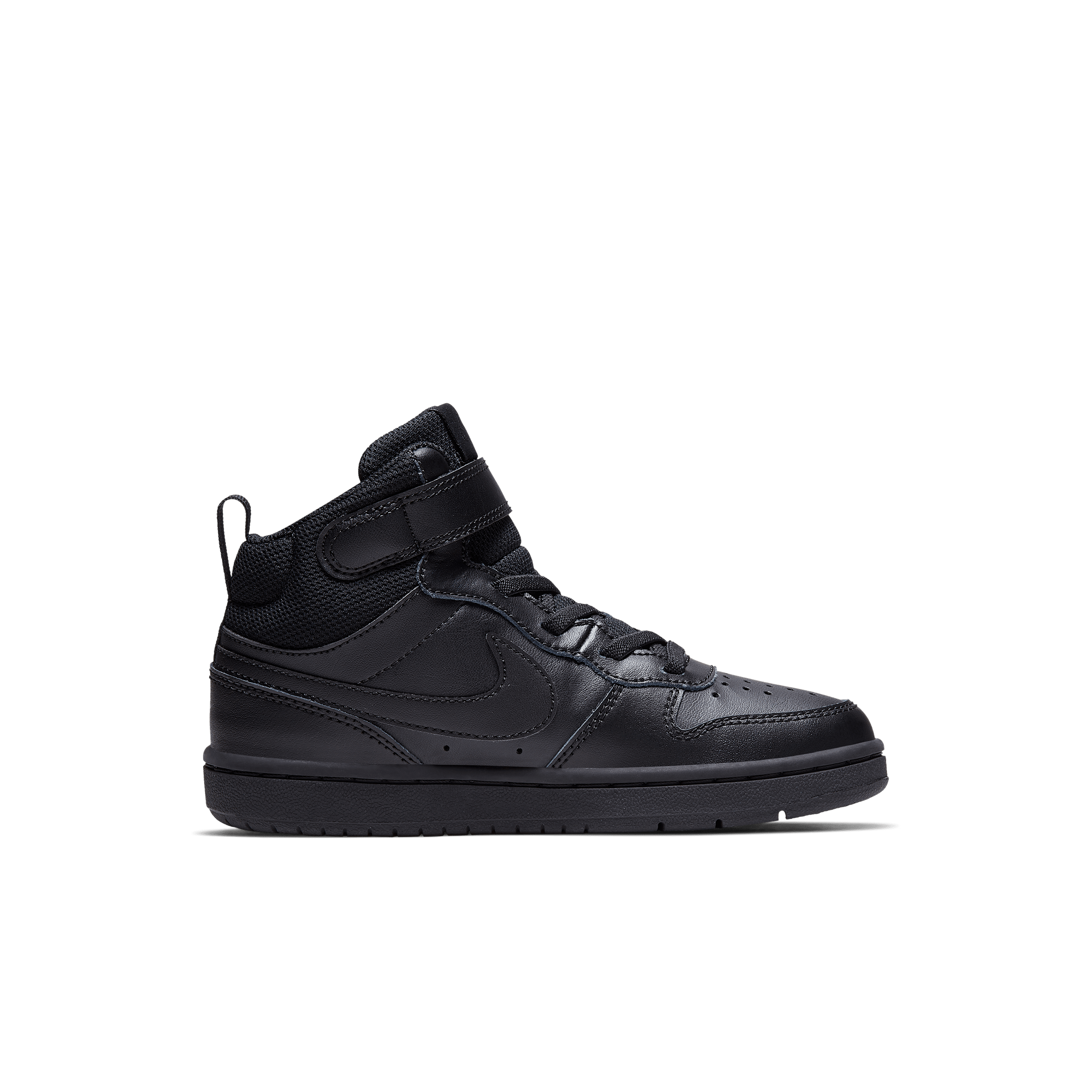 Thumbnail - Nike Court Borough Mid 2 Schuh für jüngere Kinder - Schwarz