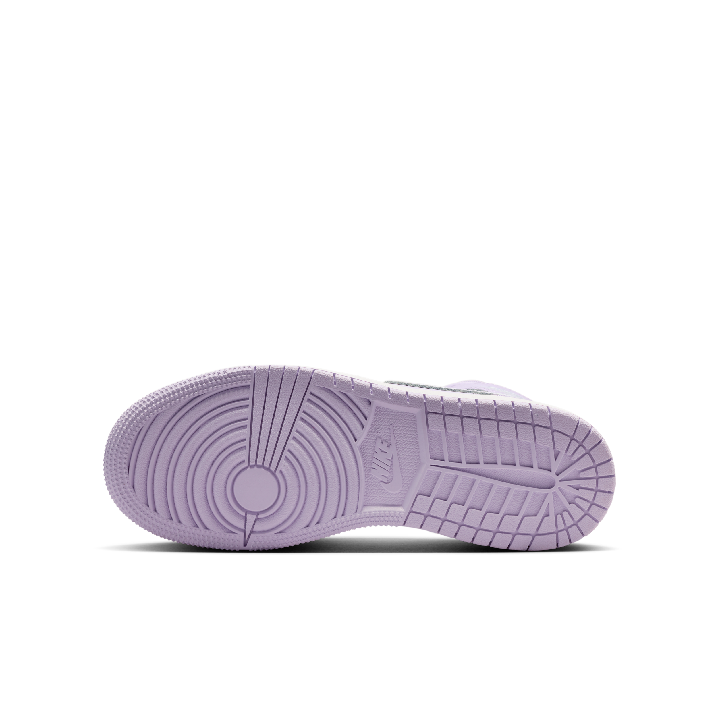 Air Jordan 1 Mid-sko til større børn - lilla - DQ8423-502