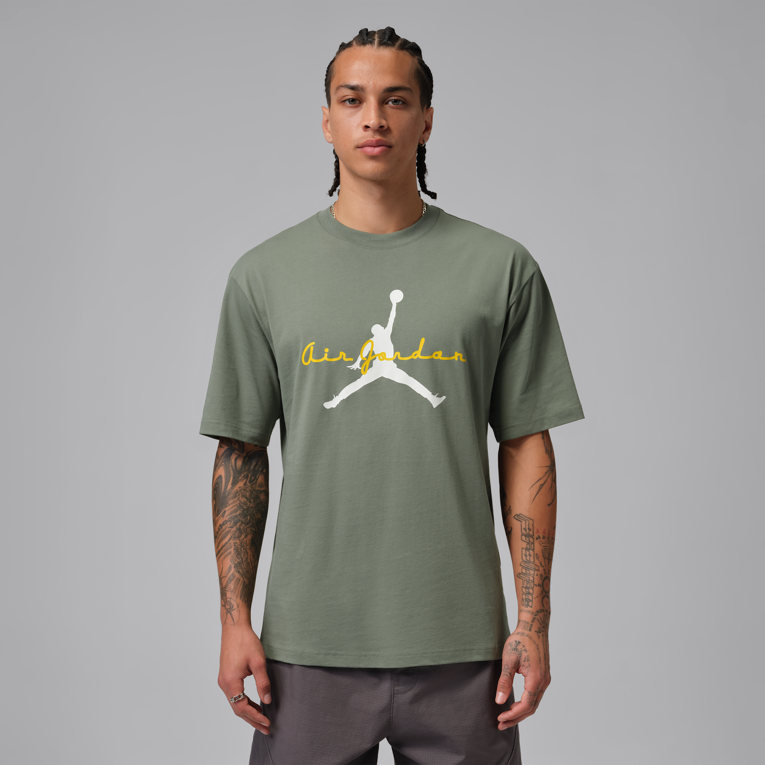 T-shirt con grafica Jordan Brooklyn – Uomo - Verde