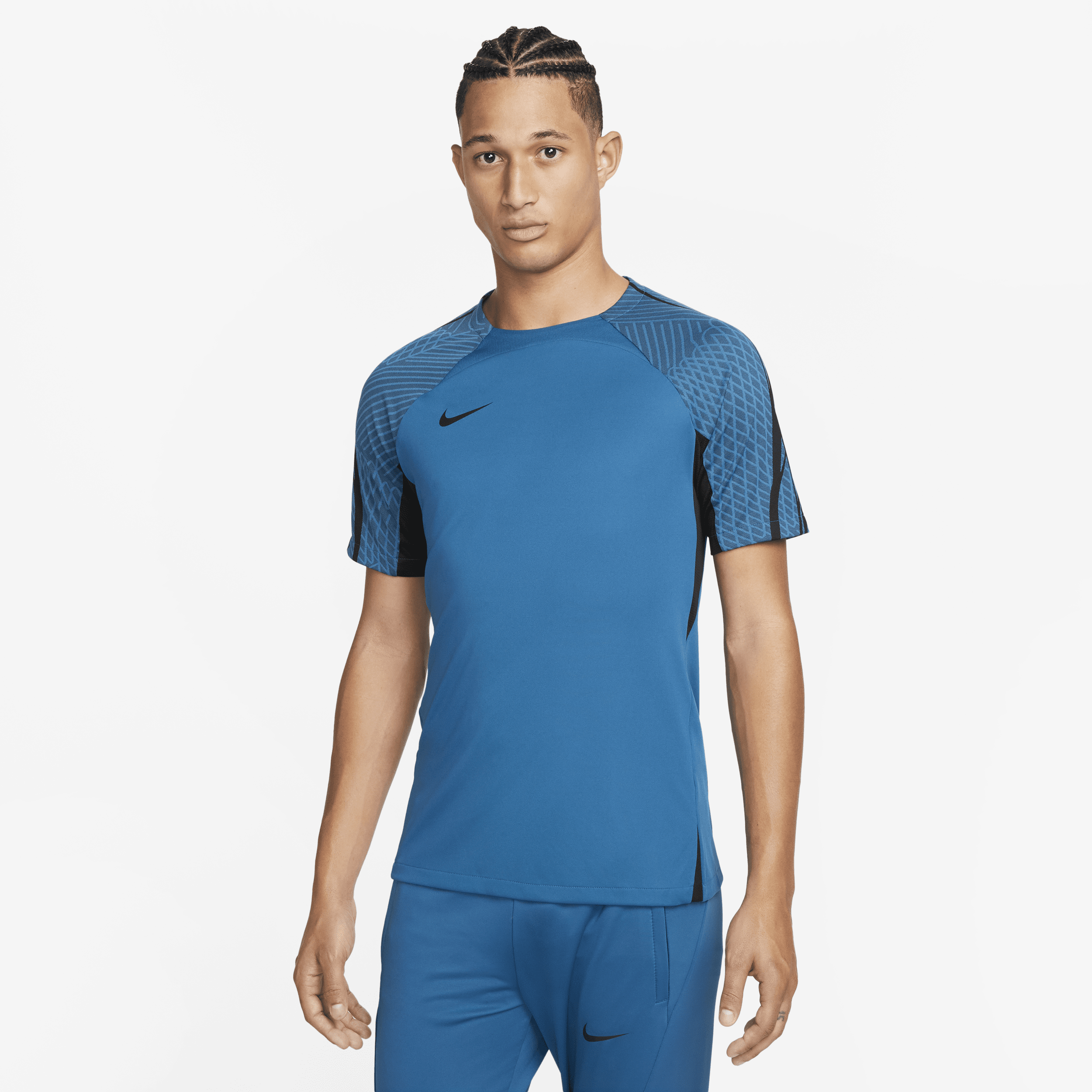 Thumbnail - Nike Dri-FIT Strike Kurzarm-Fußballoberteil für Herren - Blau