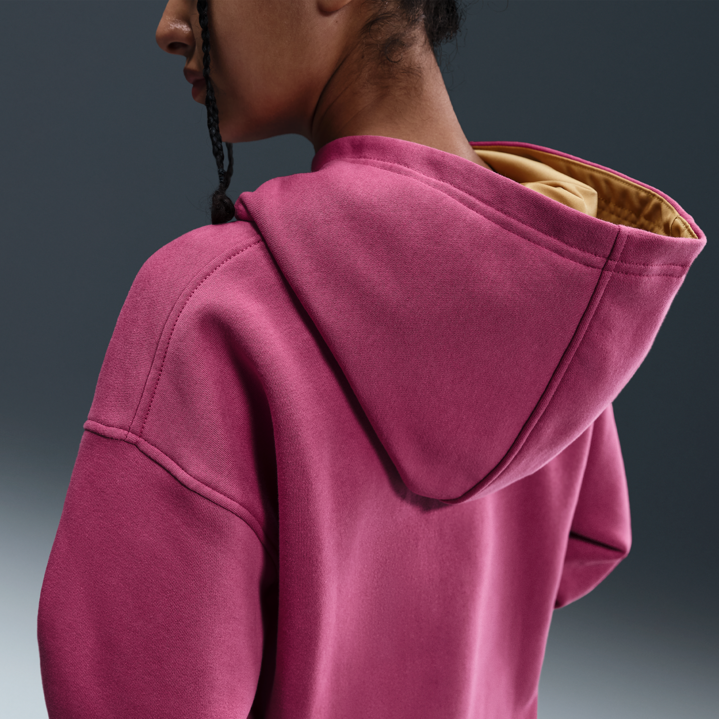 Thumbnail - Nike Club Fleece extragroßer Hoodie für ältere Kinder (Mädchen) - Lila