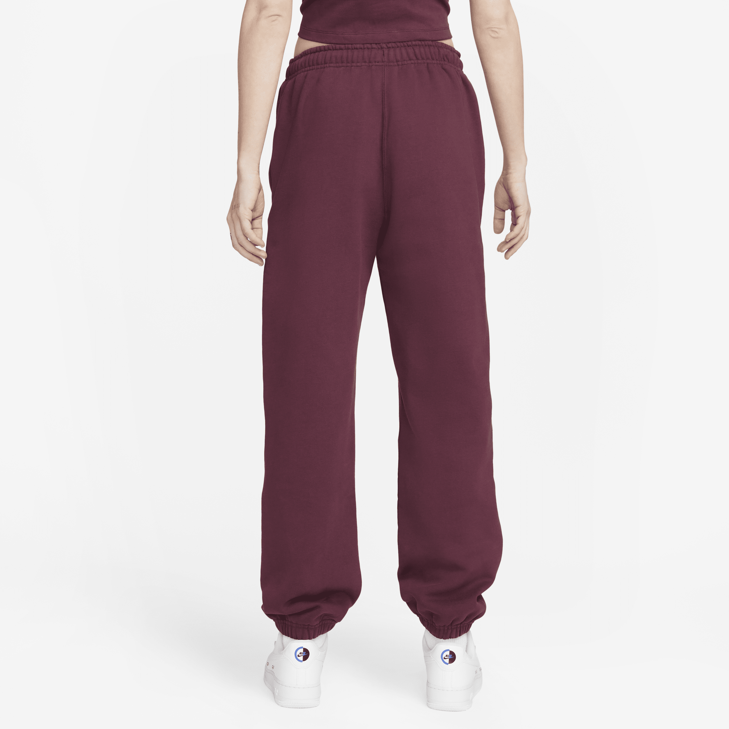 Pantalon en tissu Fleece Nike Solo Swoosh pour Femme - Rouge