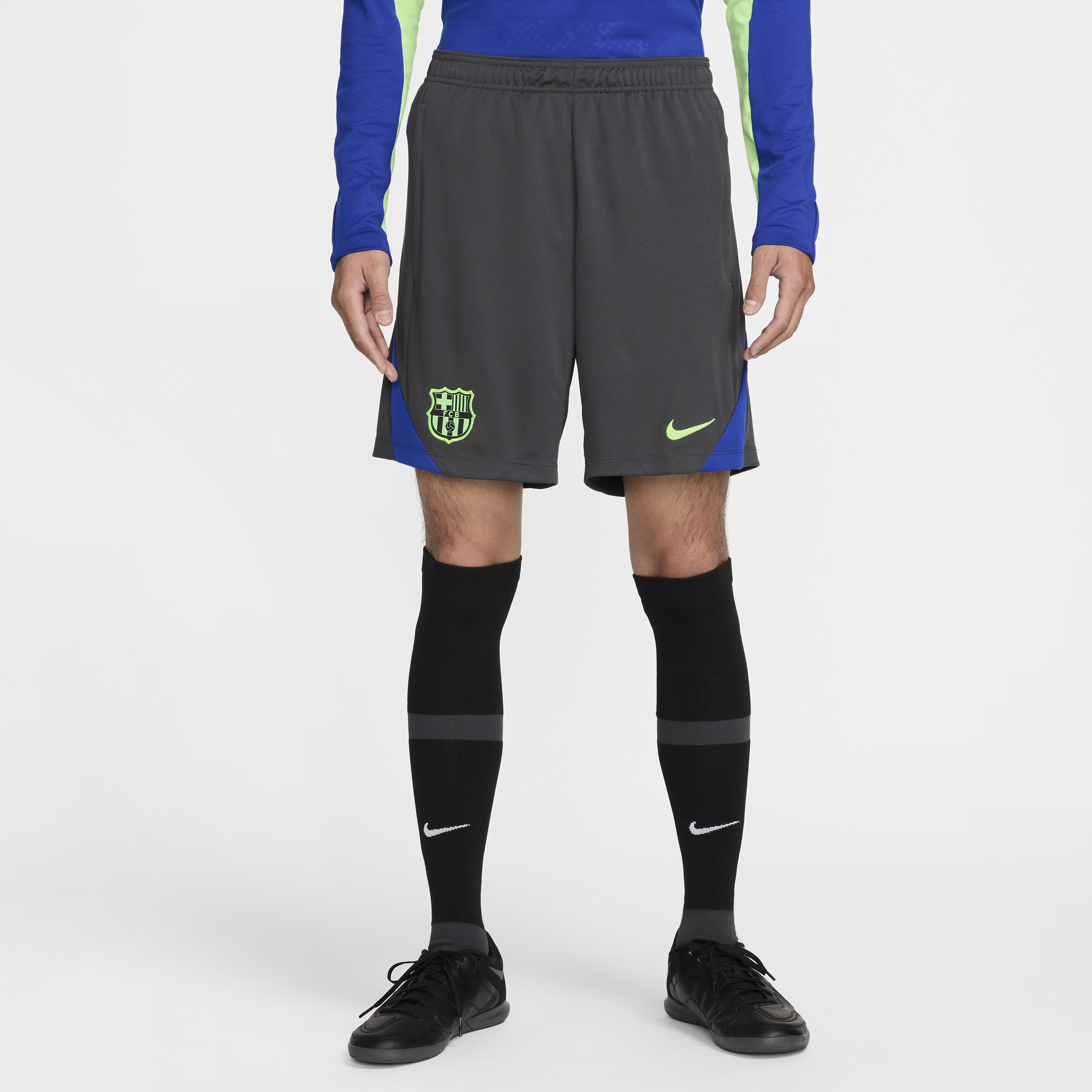 Nike FC Barcelona Strike Derde  Dri-FIT knit voetbalshorts voor heren - Grijs