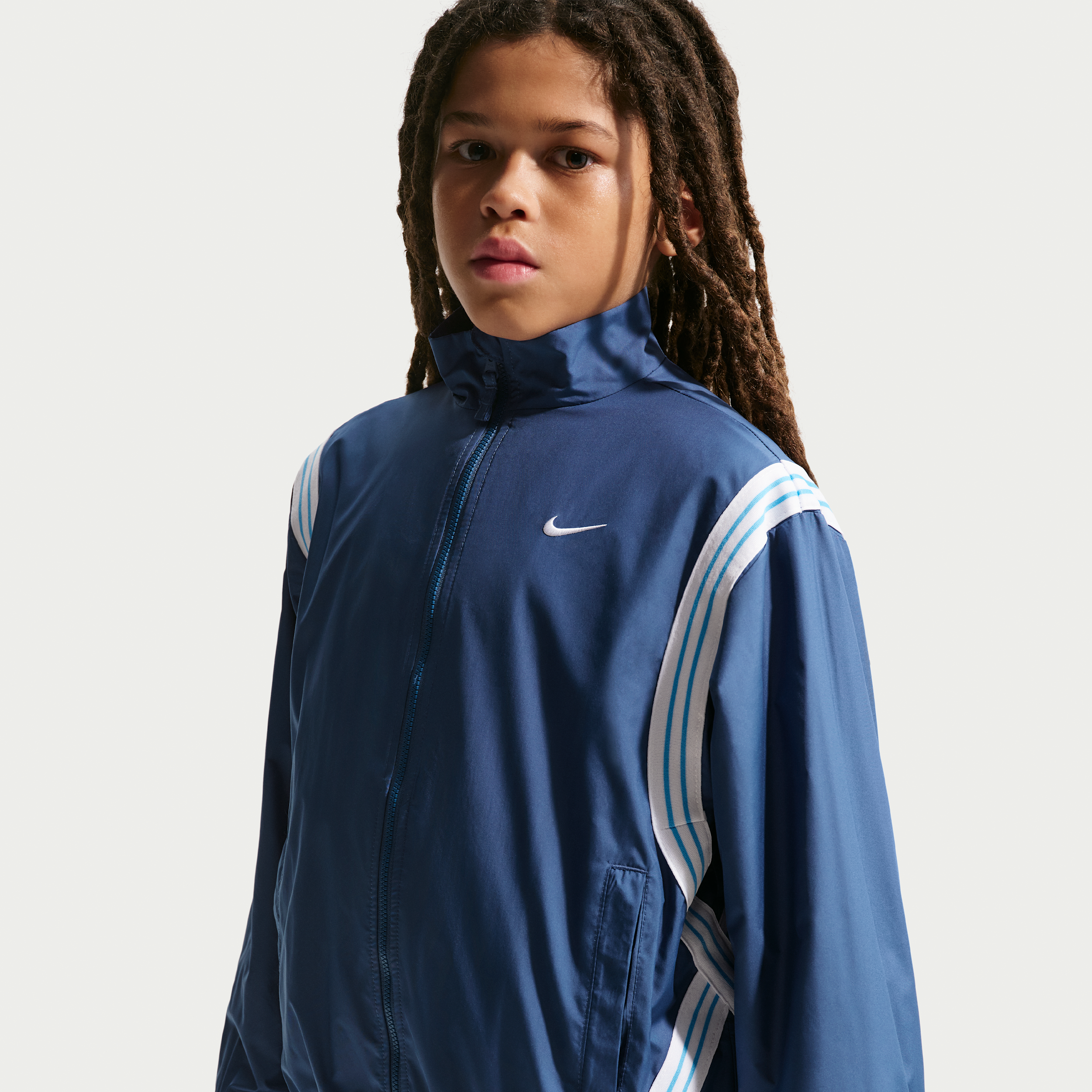Thumbnail - Nike Crossover Repel-Basketballjacke für ältere Kinder - Blau