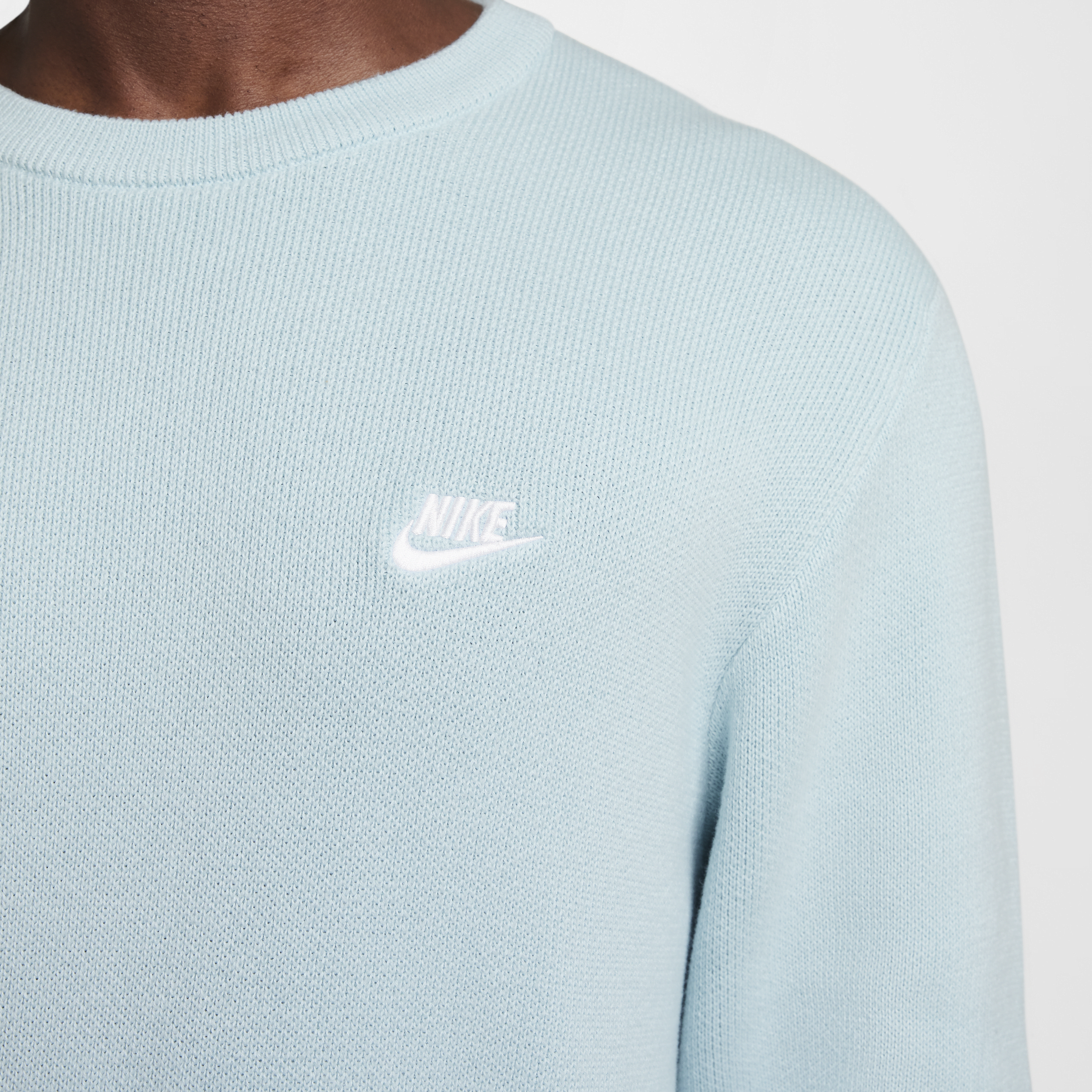 Pull à col ras-du-cou Nike Club pour homme - Bleu