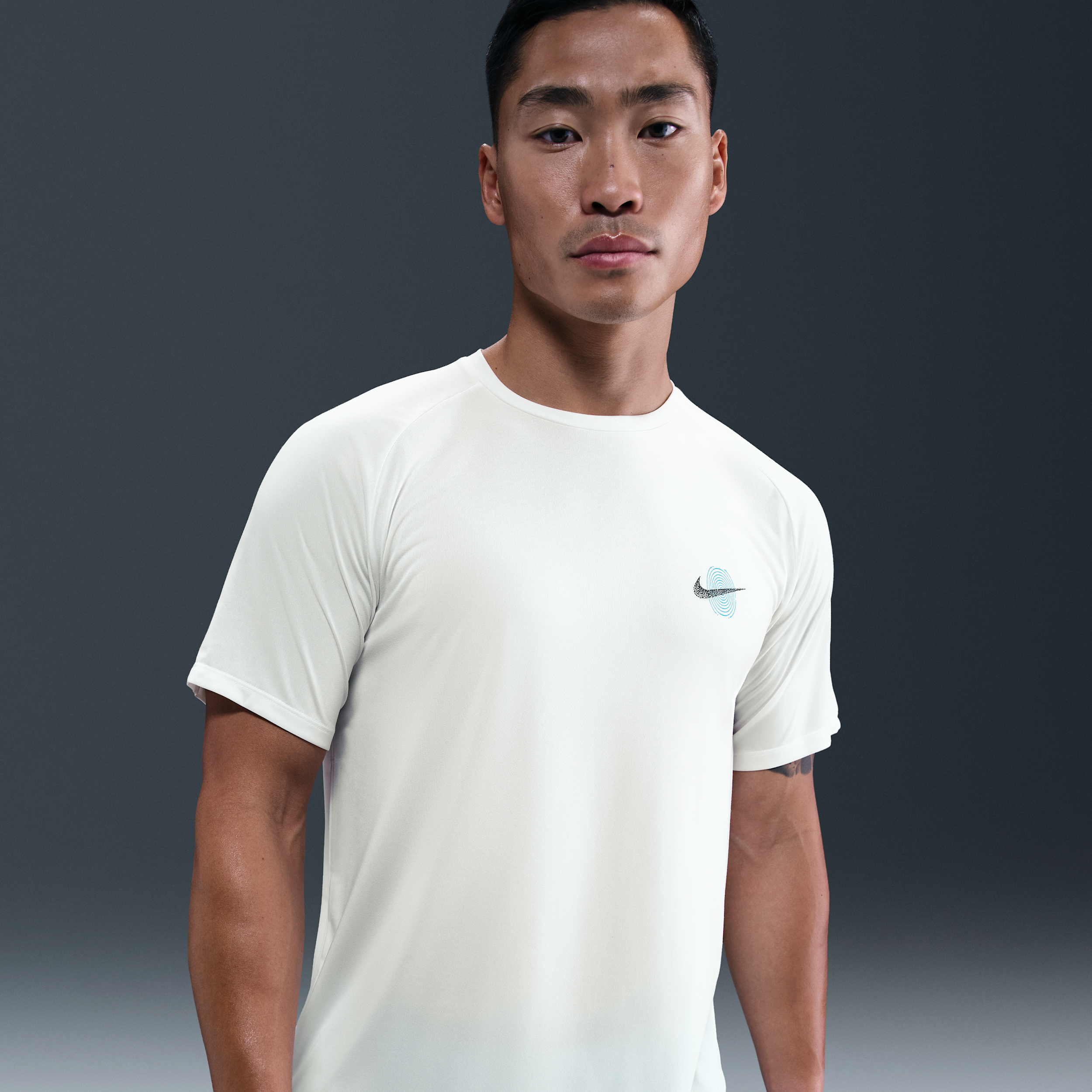 Thumbnail - Nike Stride Dri-FIT ADV Kurzarm-Laufoberteil (Herren) - Weiß