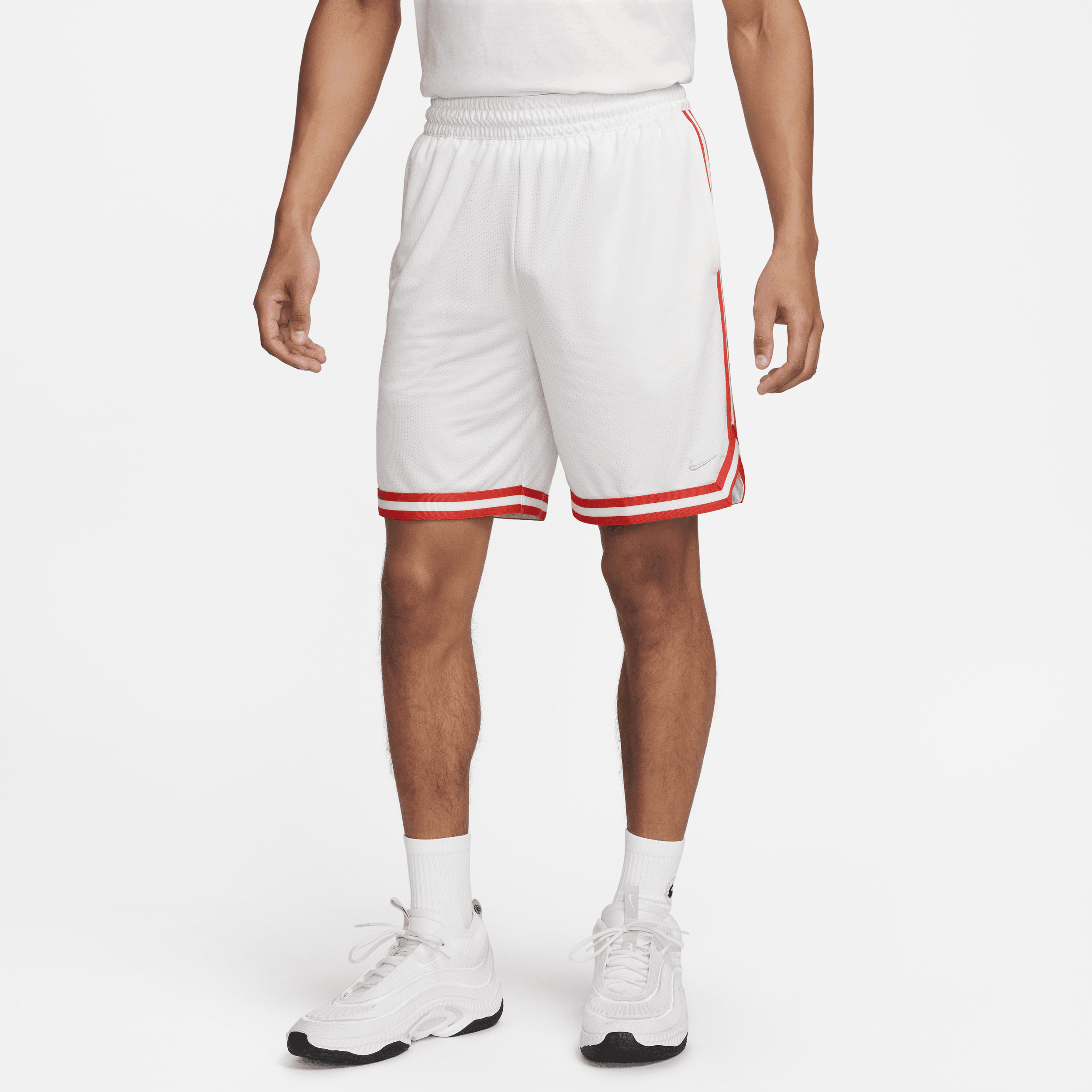 Nike DNA Dri-FIT basketbalshorts voor heren (21 cm) Wit