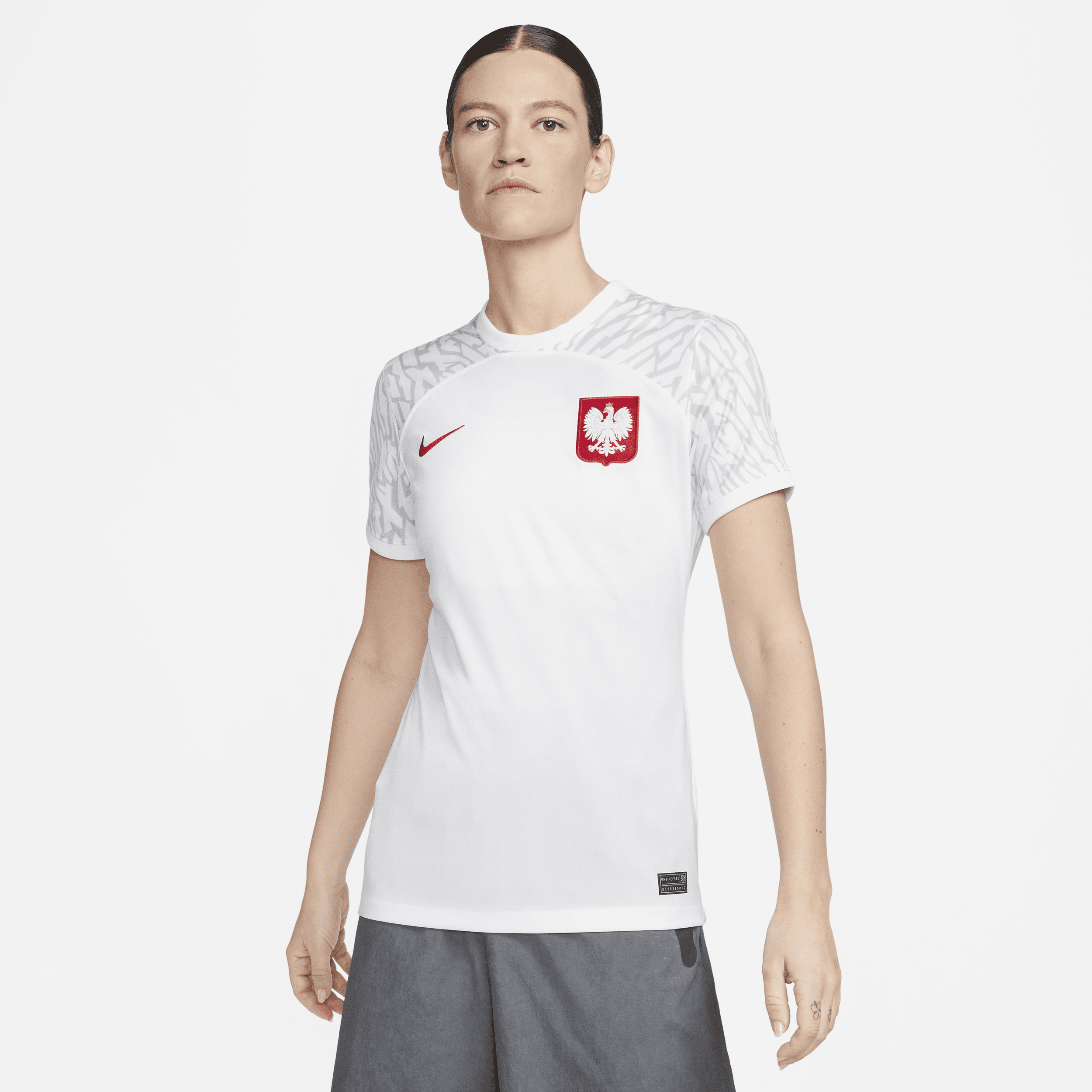 polen 2022/23 stadium home nike dri-fit-fodboldtrøje til kvinder - hvid