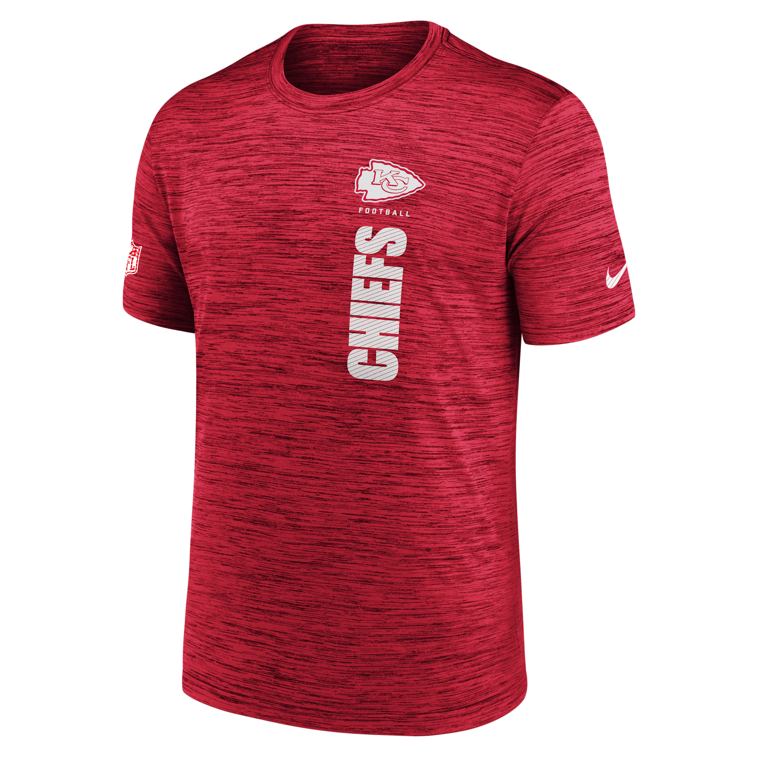 T-shirt Nike Dri-FIT NFL Kansas City Chiefs Sideline Velocity pour homme - Rouge