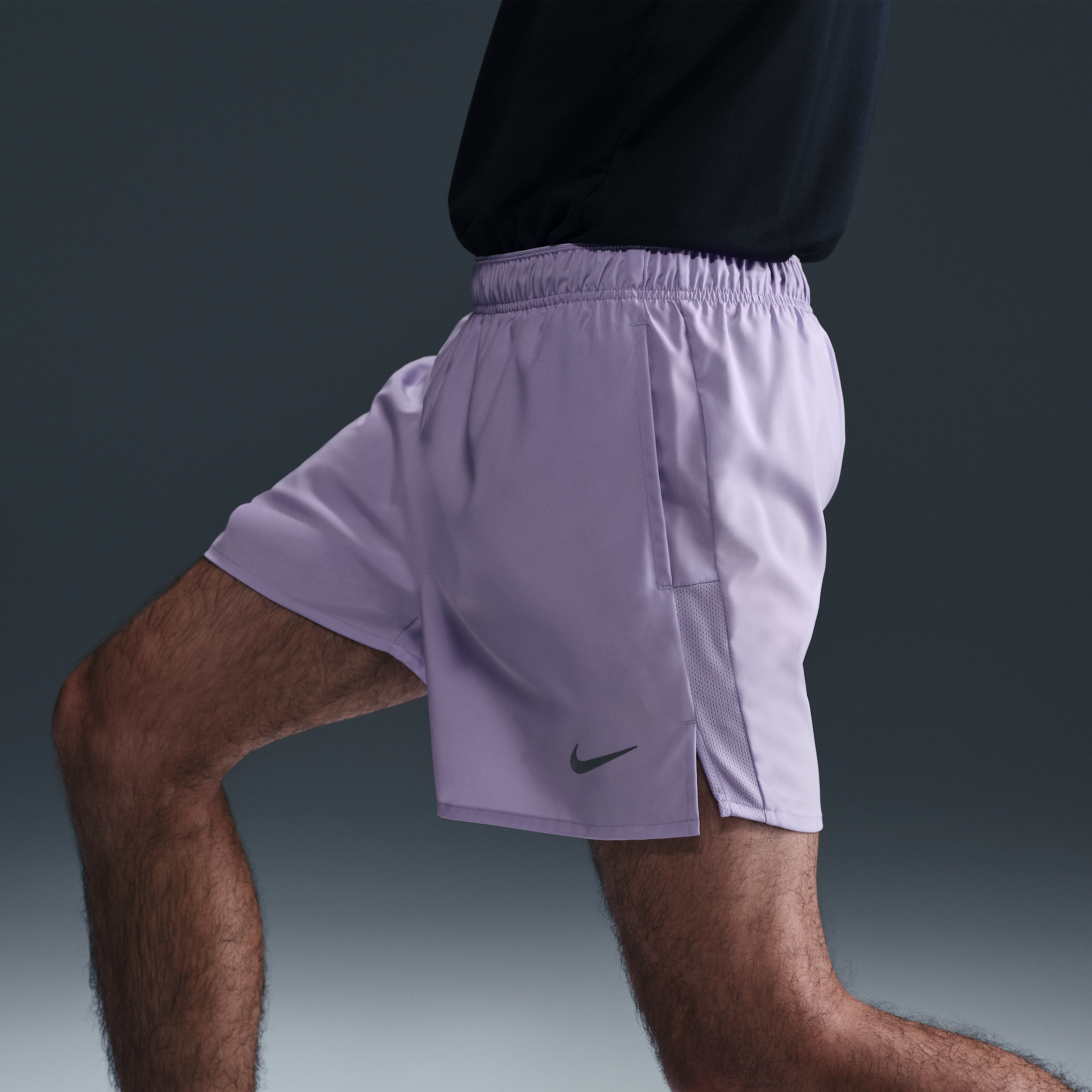 Short de running avec sous-short intégré 13 cm Dri-FIT Nike Challenger pour homme - Pourpre