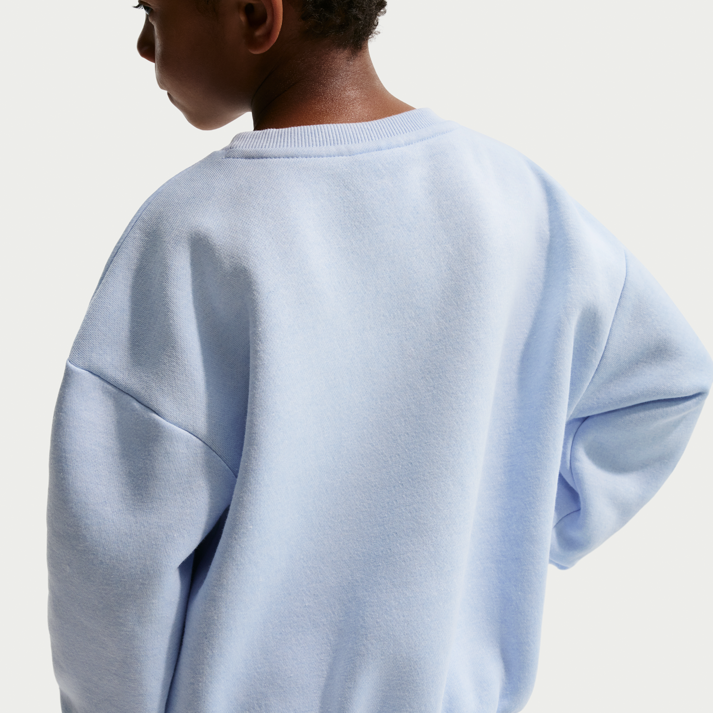 Thumbnail - Nike Essentials zweiteiliges Fleece Set mit Rundhalsshirt (jüngere Kinder) - Blau