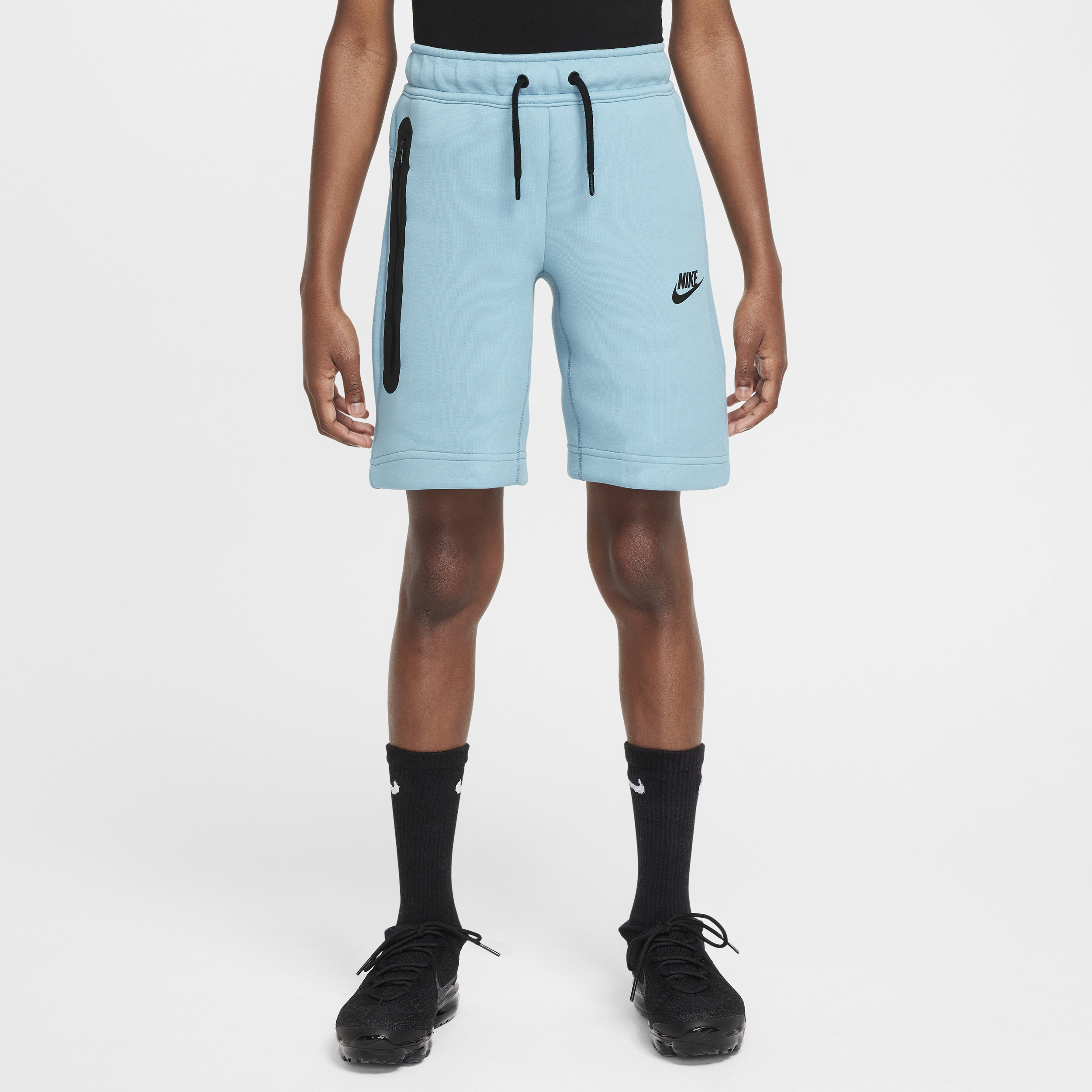 Nike Tech Fleece jongensshorts - Blauw