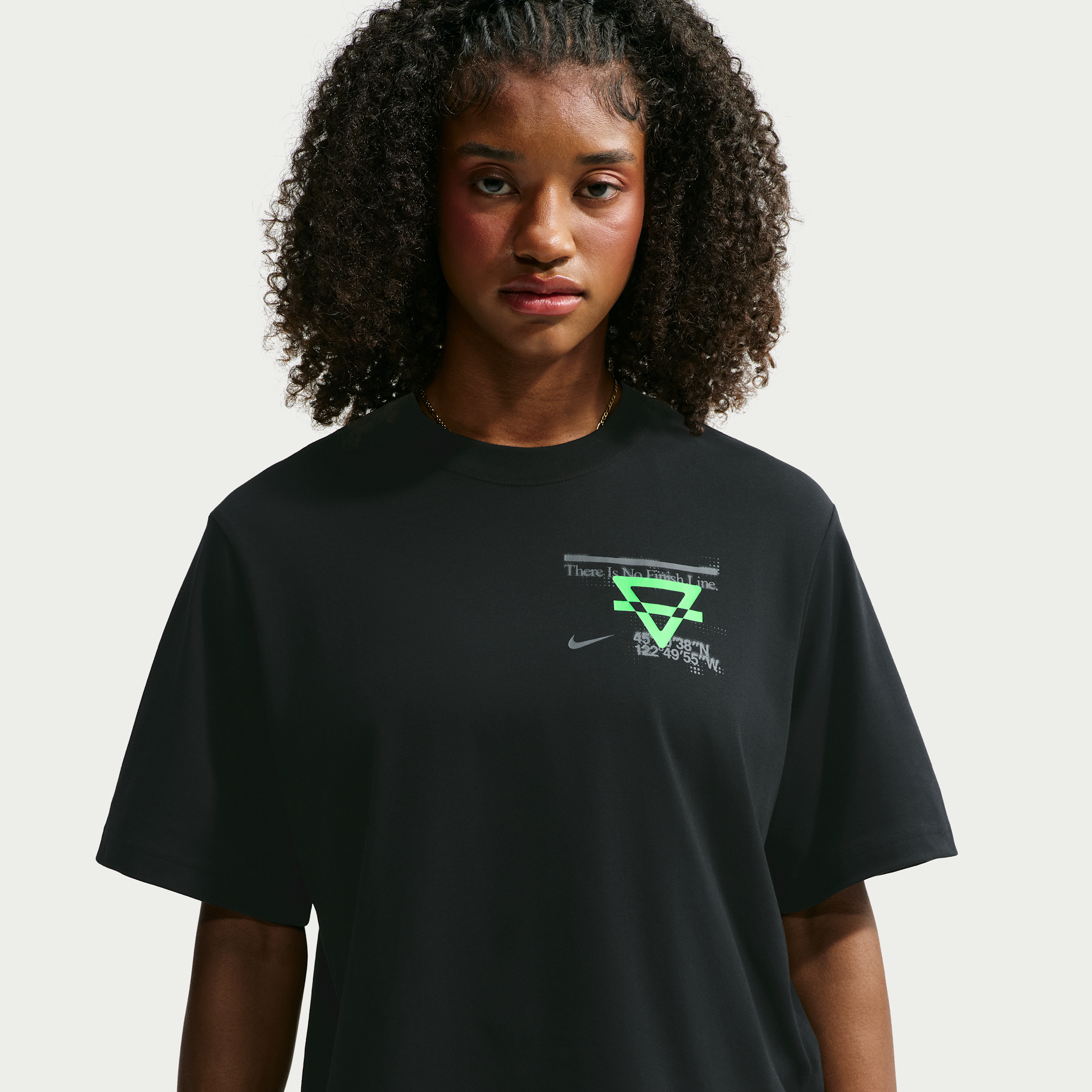 Nike Swift Dri-FIT-løbetrøje til kvinder - sort
