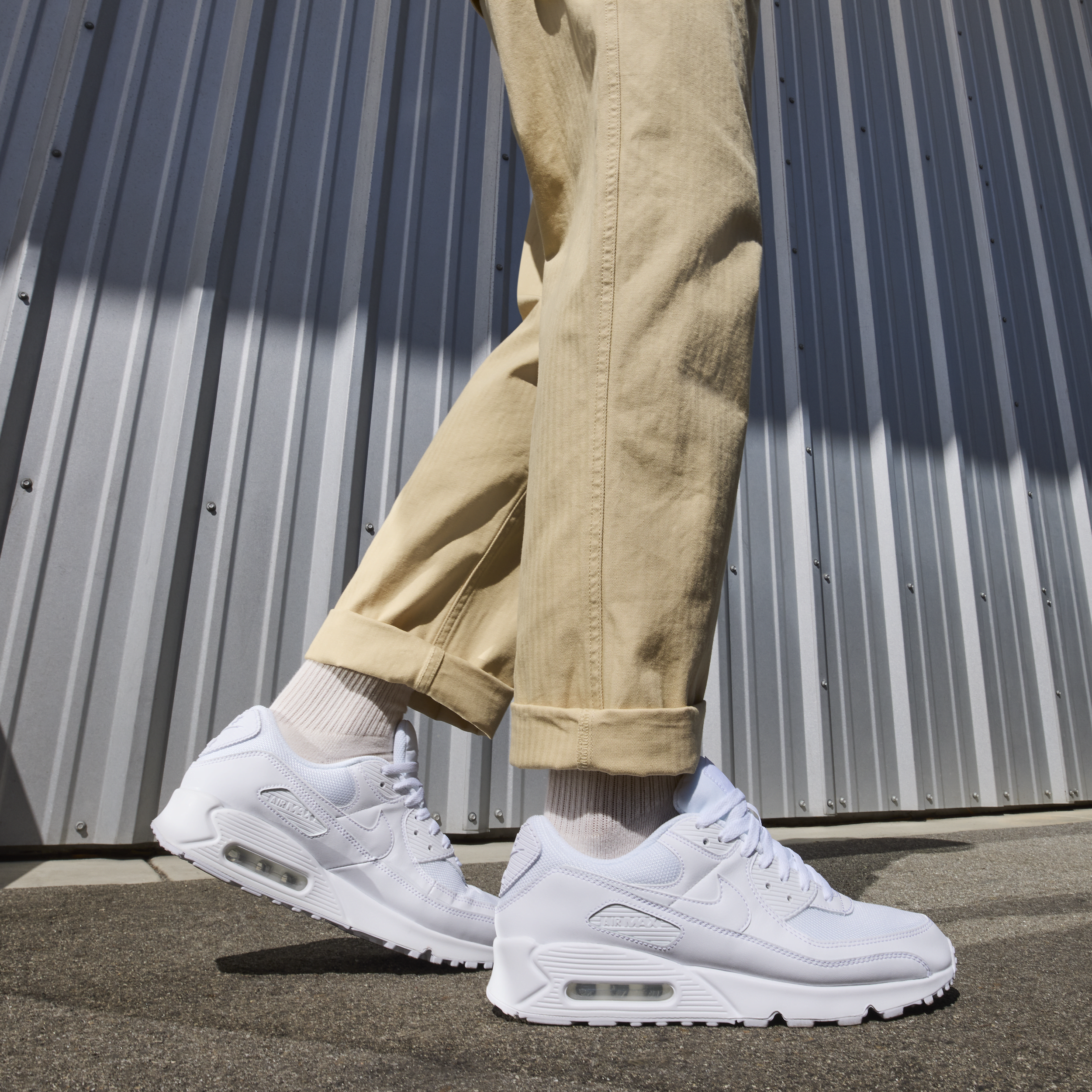 Chaussure Nike Air Max 90 pour Homme - Blanc