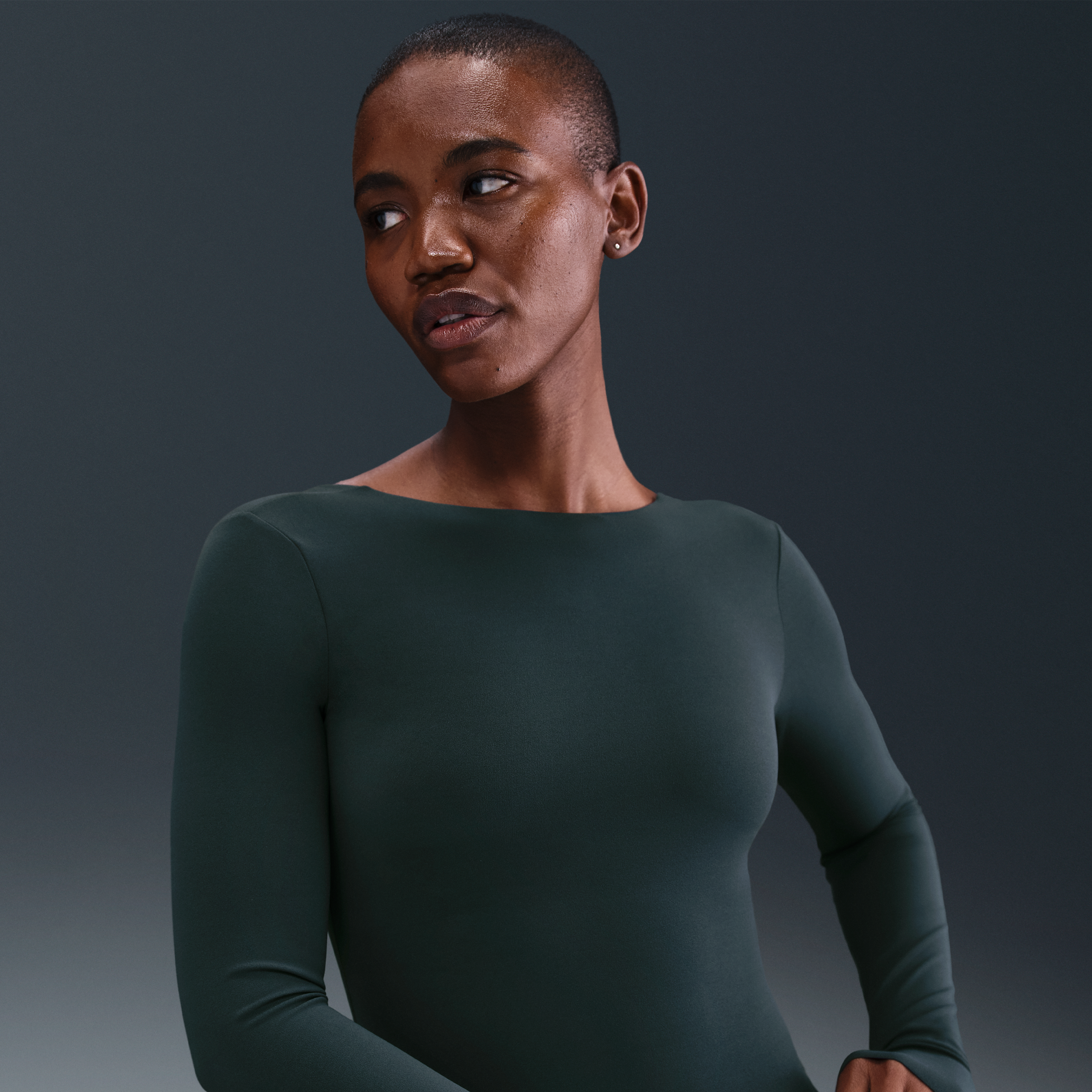 Thumbnail - Nike Zenvy Dri-FIT Longsleeve für Damen - Grün