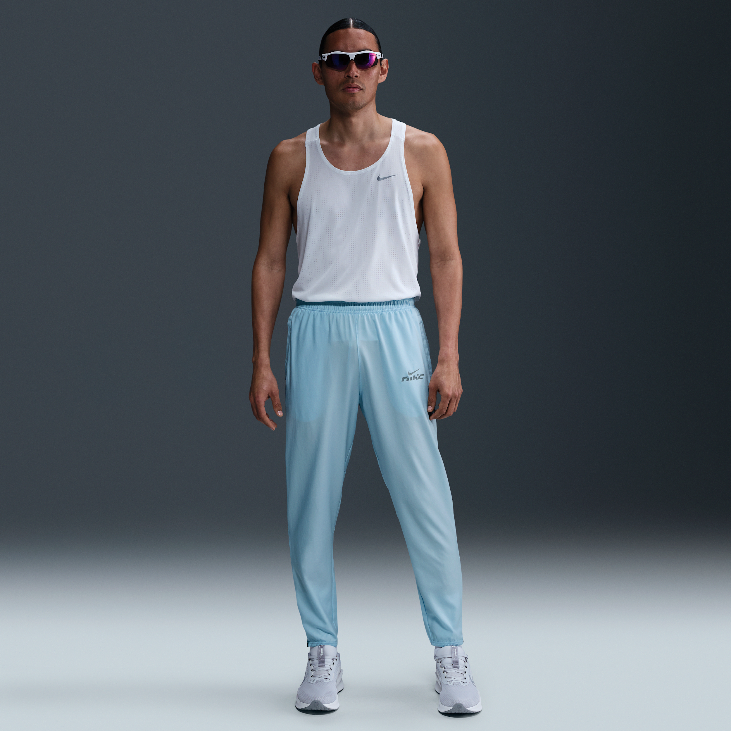 Nike Challenger Flash Dri-FIT geweven hardloopbroek voor heren - Blauw