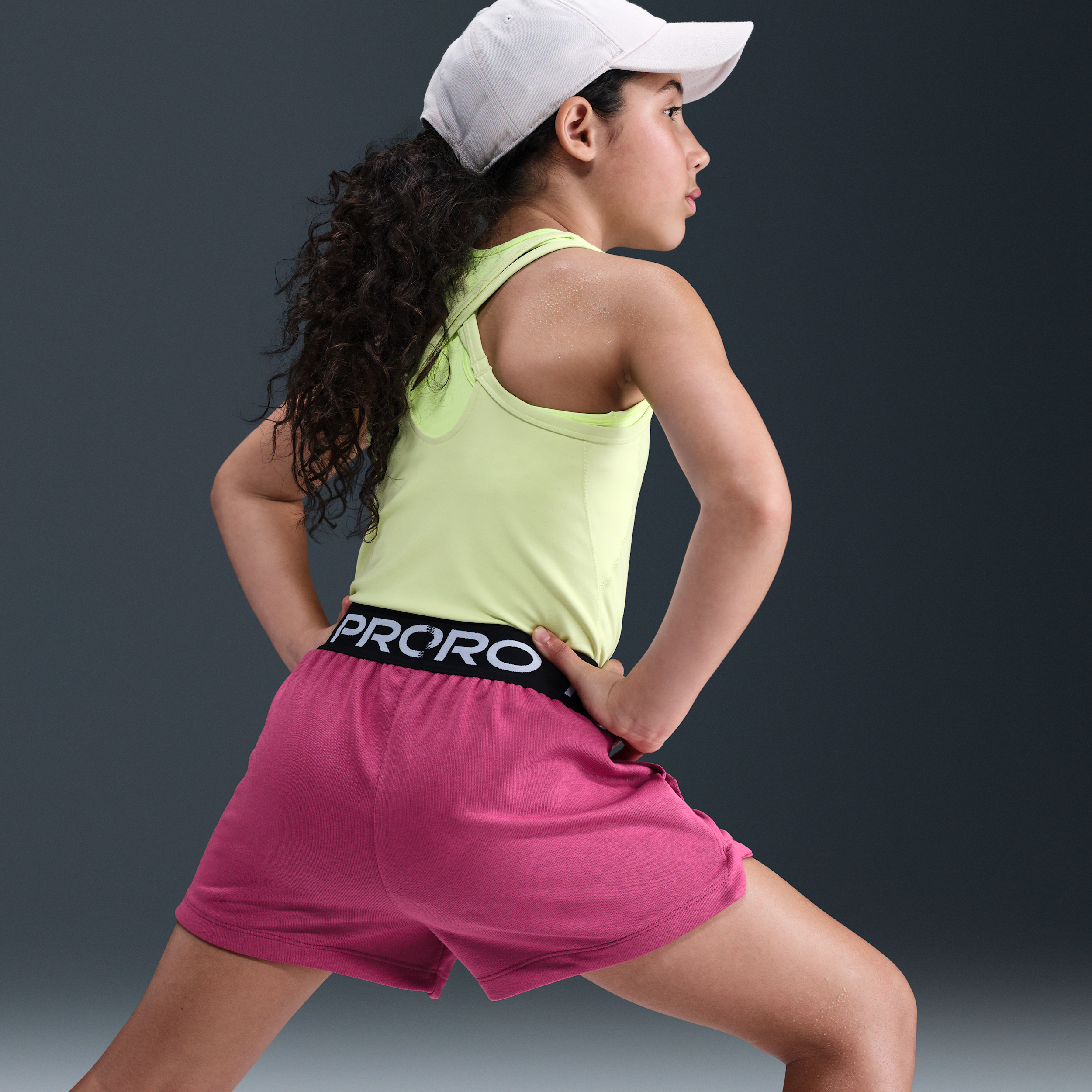Thumbnail - Nike Pro Fleece Dri-FIT-Shorts (ältere Kinder, Mädchen) - Lila