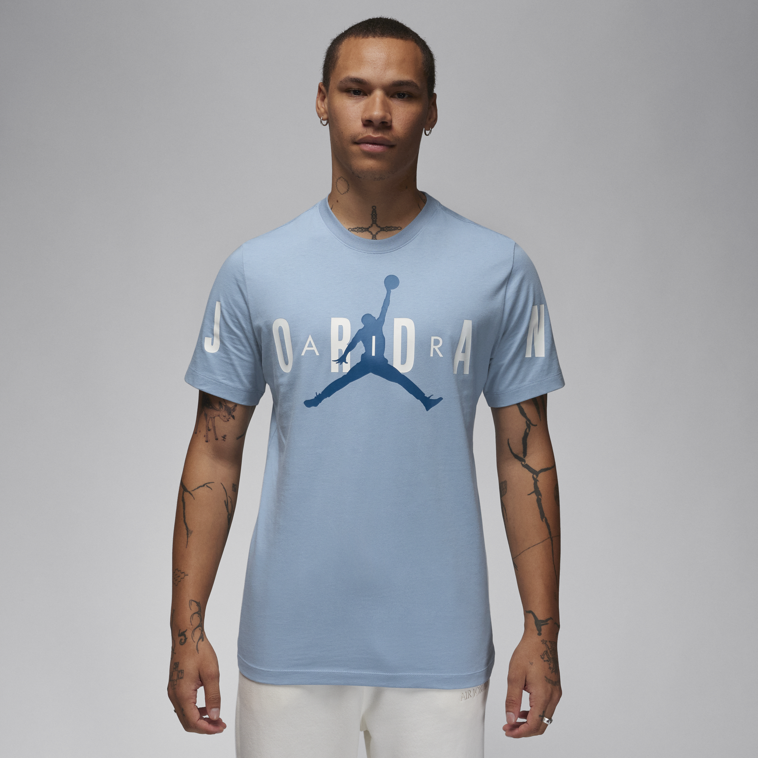 Jordan Air T-shirt met stretch voor heren Blauw