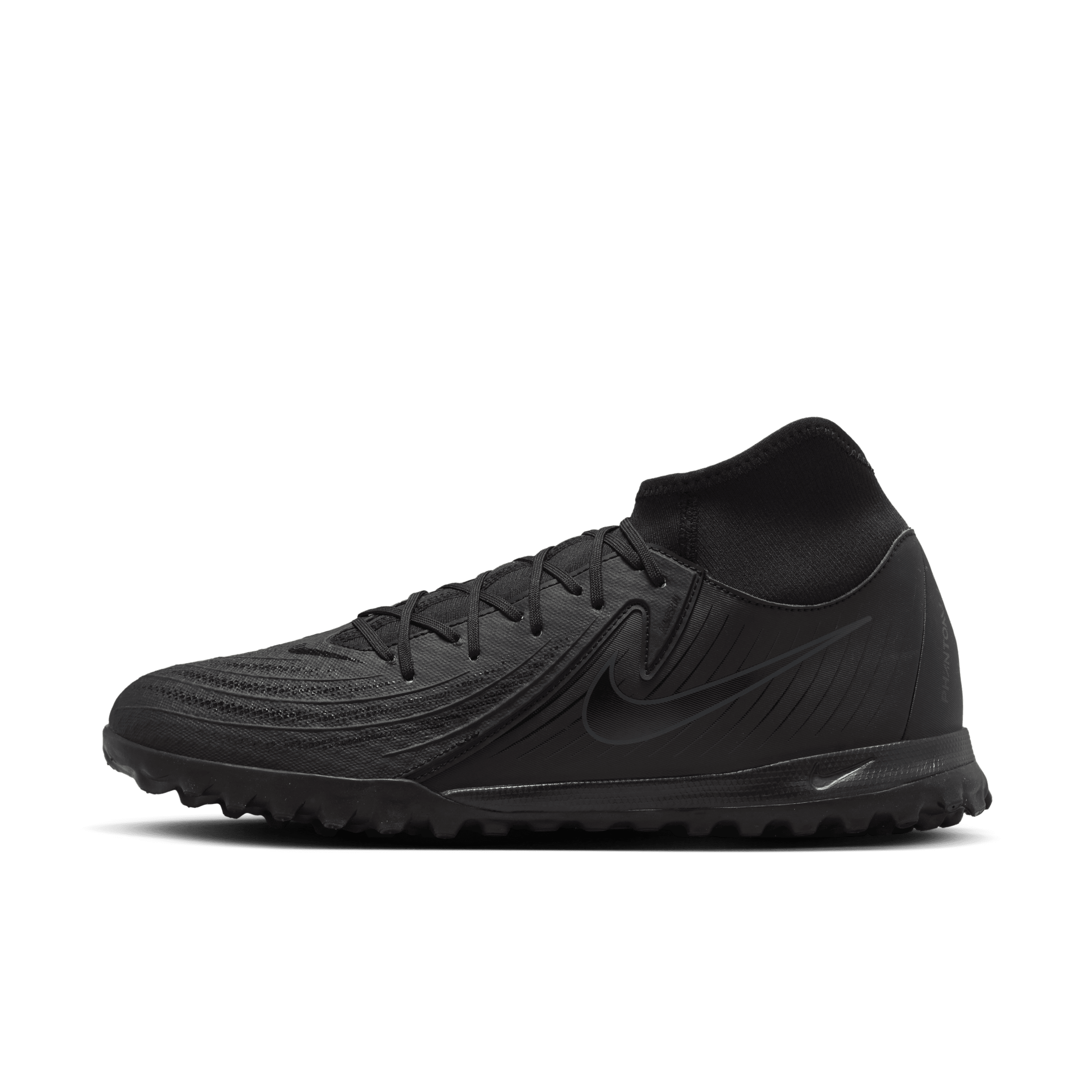 Nike Phantom Luna 2 Academy TF High-Top Football Shoes – Black