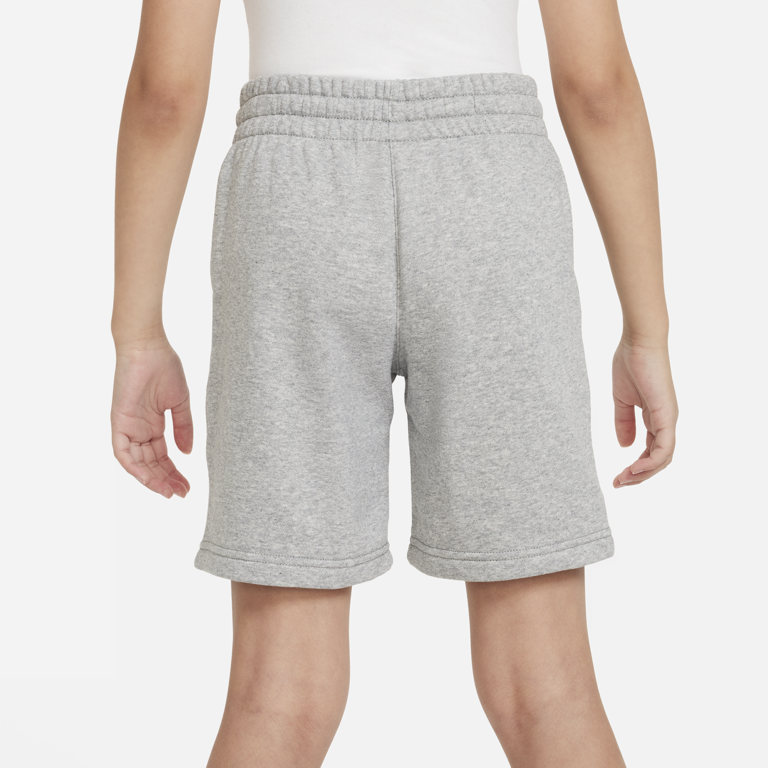 Nike Sportswear Club Fleece shorts van sweatstof voor kids Grijs