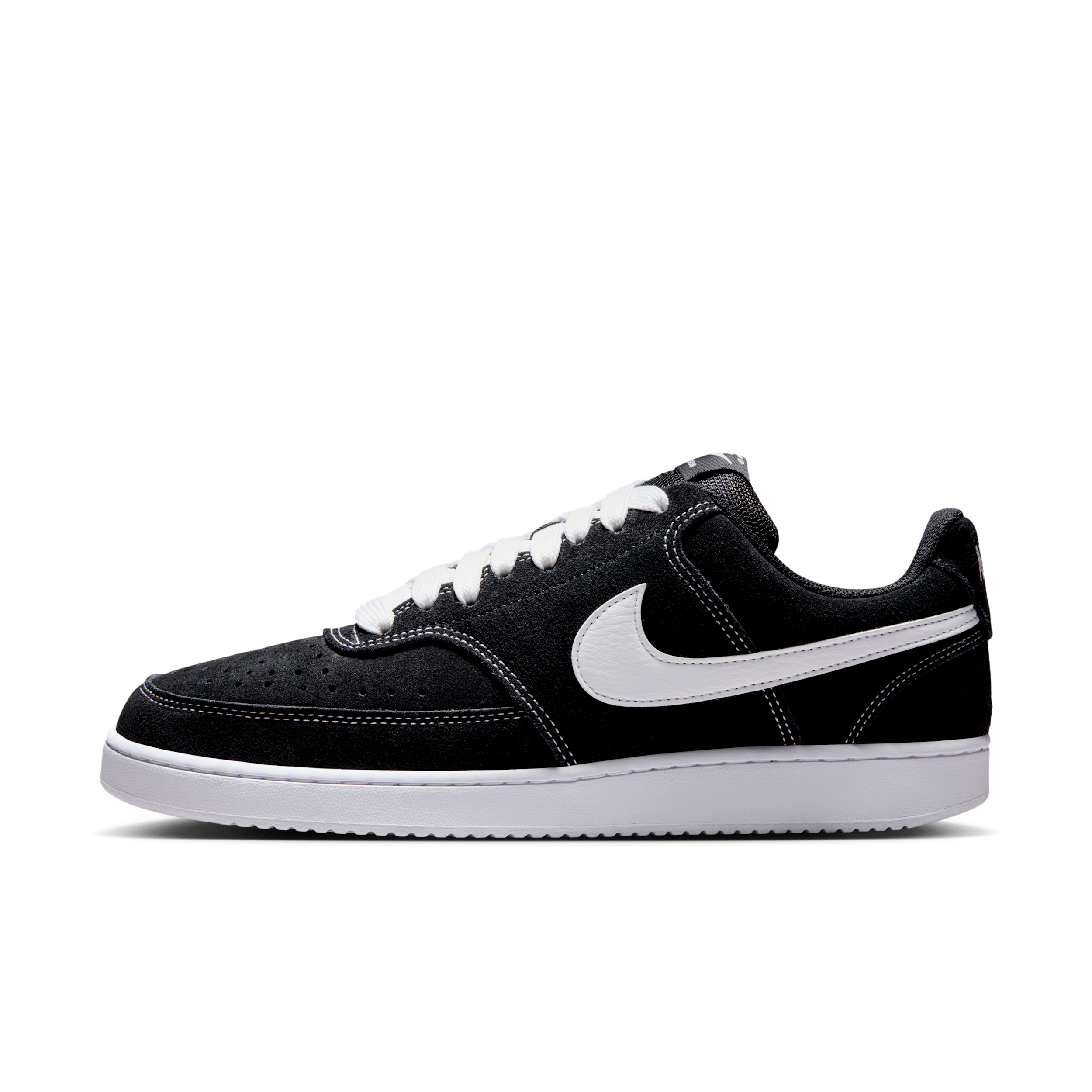 nike court vision low black white