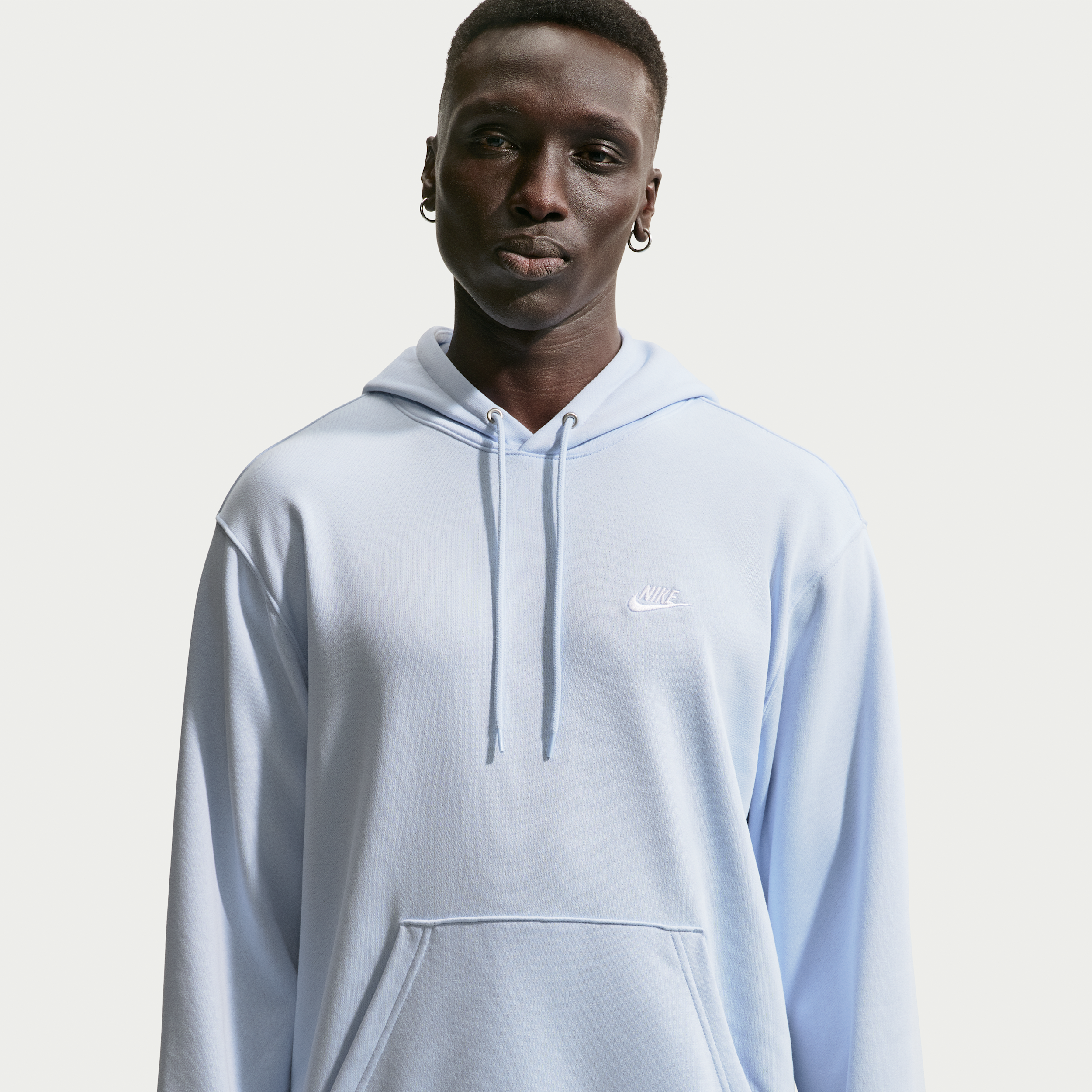 Thumbnail - Nike Club French Terry-Hoodie (Herren) - Blau