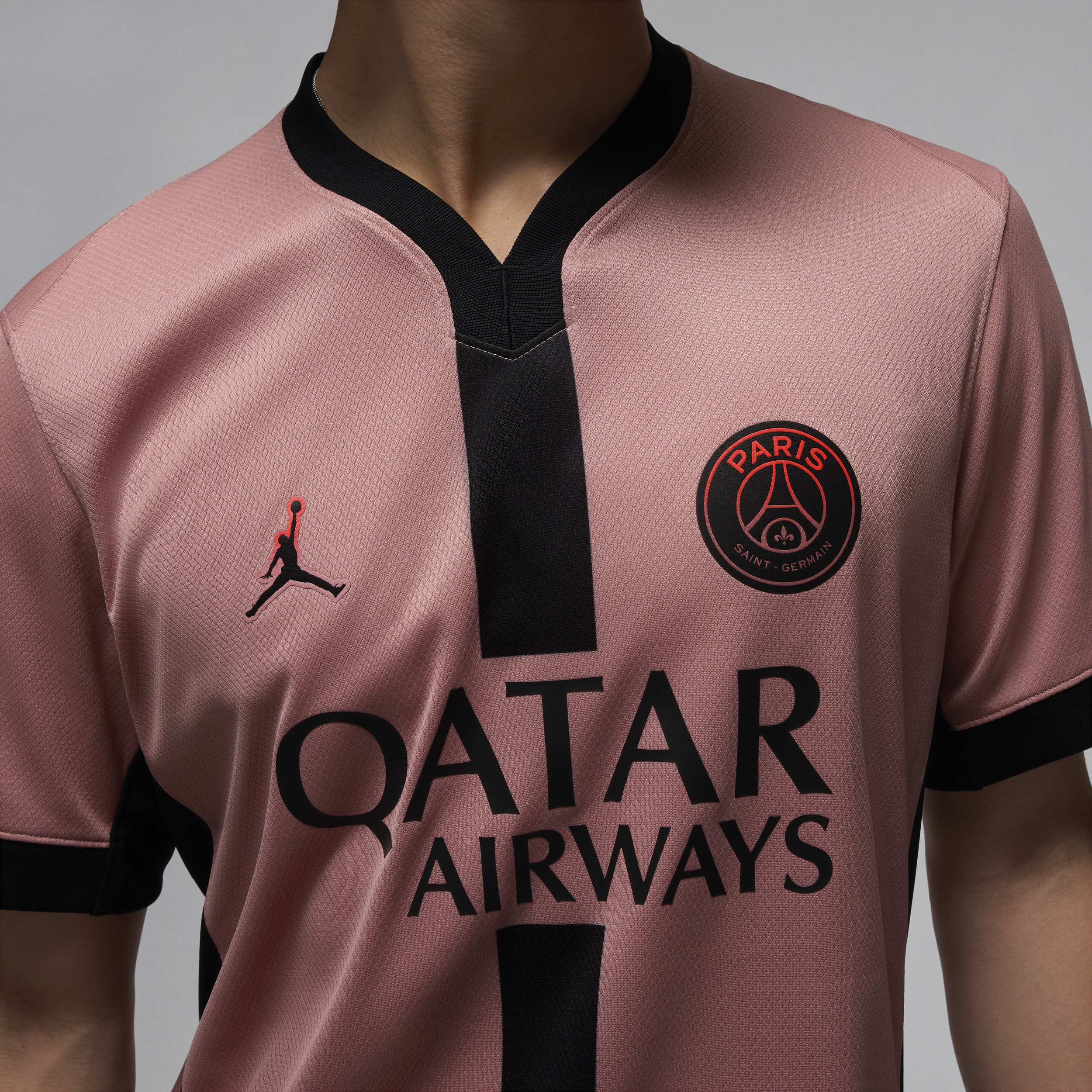 3e maillot de foot replica Jordan Dri-FIT Paris Saint-Germain 2024/2025 Stadium pour homme - Rose