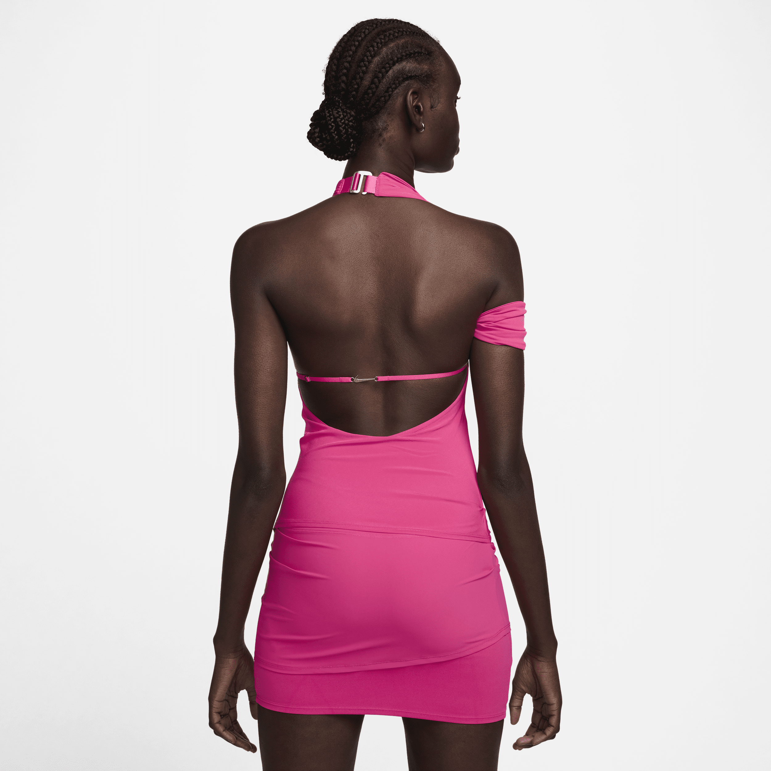Nike x Jacquemus gelaagde jurk Roze