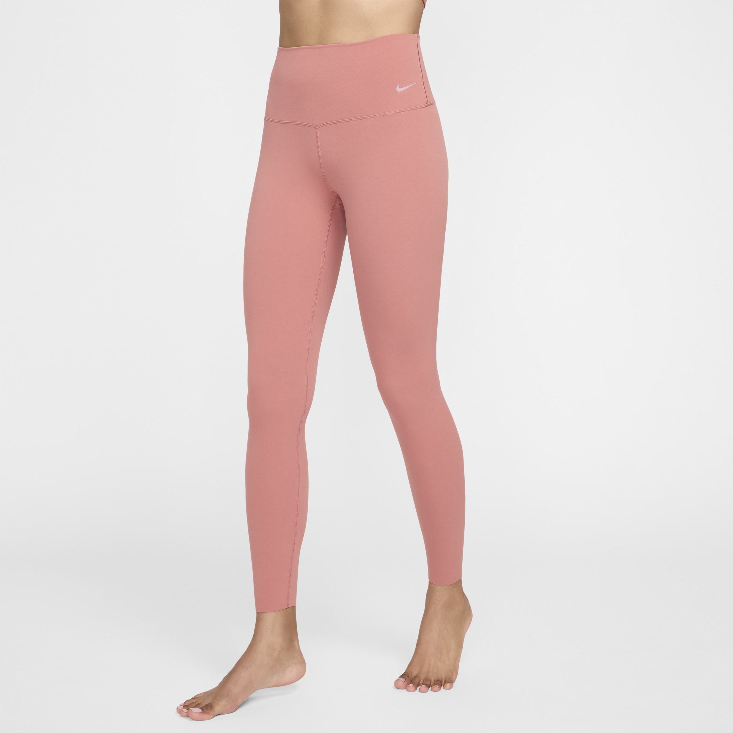 Legging taille haute à maintien léger et coupe longue Nike Zenvy pour femme - Rose